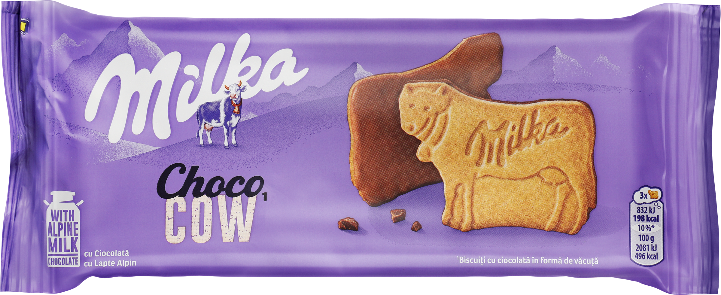 Изображение товара Печенье МИЛКА Чоко Коу, покрытое молочным шоколадом, 120г - вкусное бисквитное изделие для взрослых