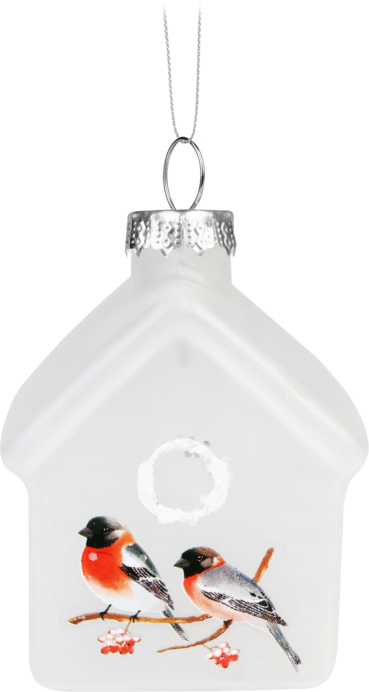 Изображение товара Украшение елочное PLATINUM CHOICE Снежный скворечник стекло 100% Китай