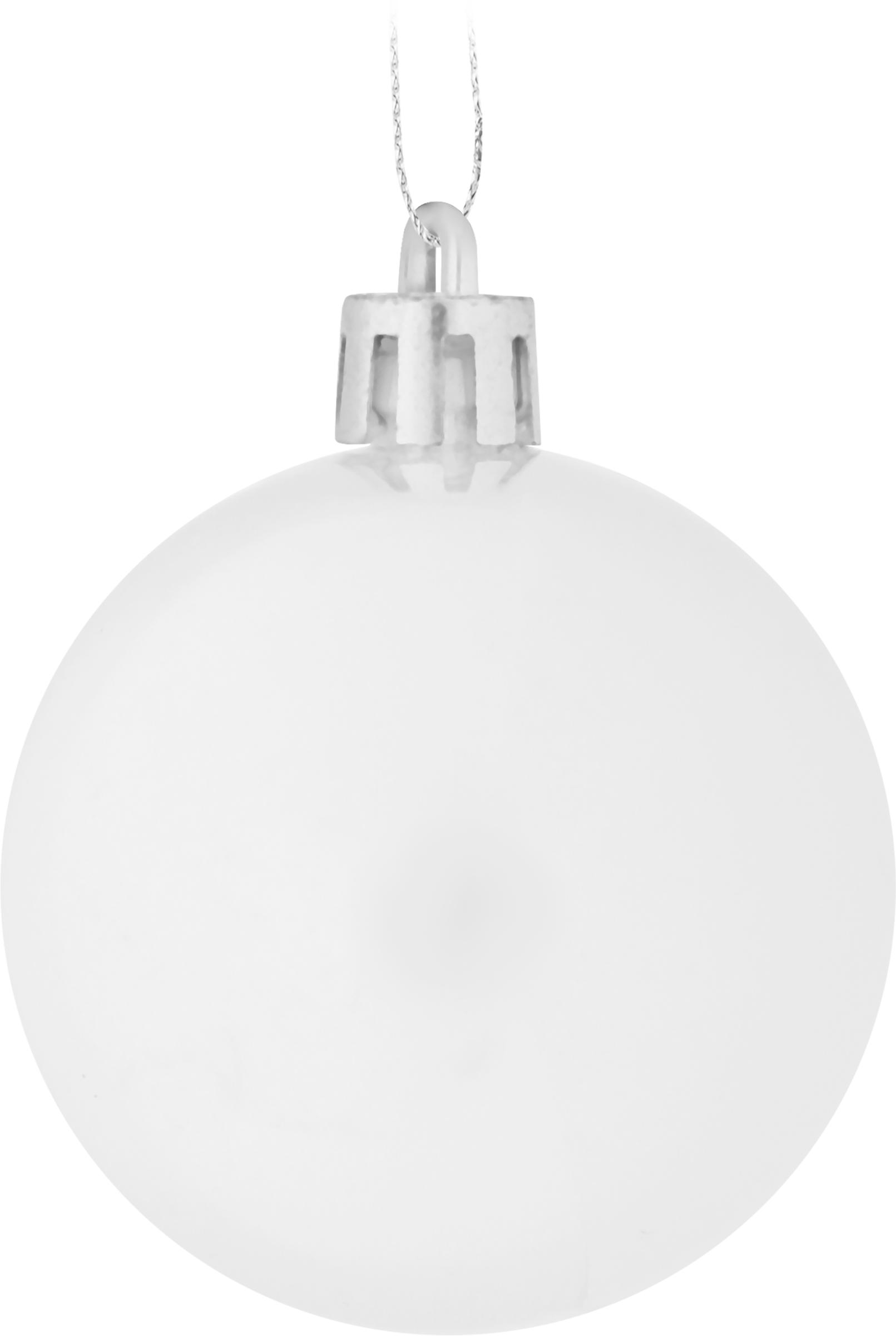 Изображение товара Шар елочный HOMECLUB пластиковый, 5см цвет перламутр/глиттер, жемчужный