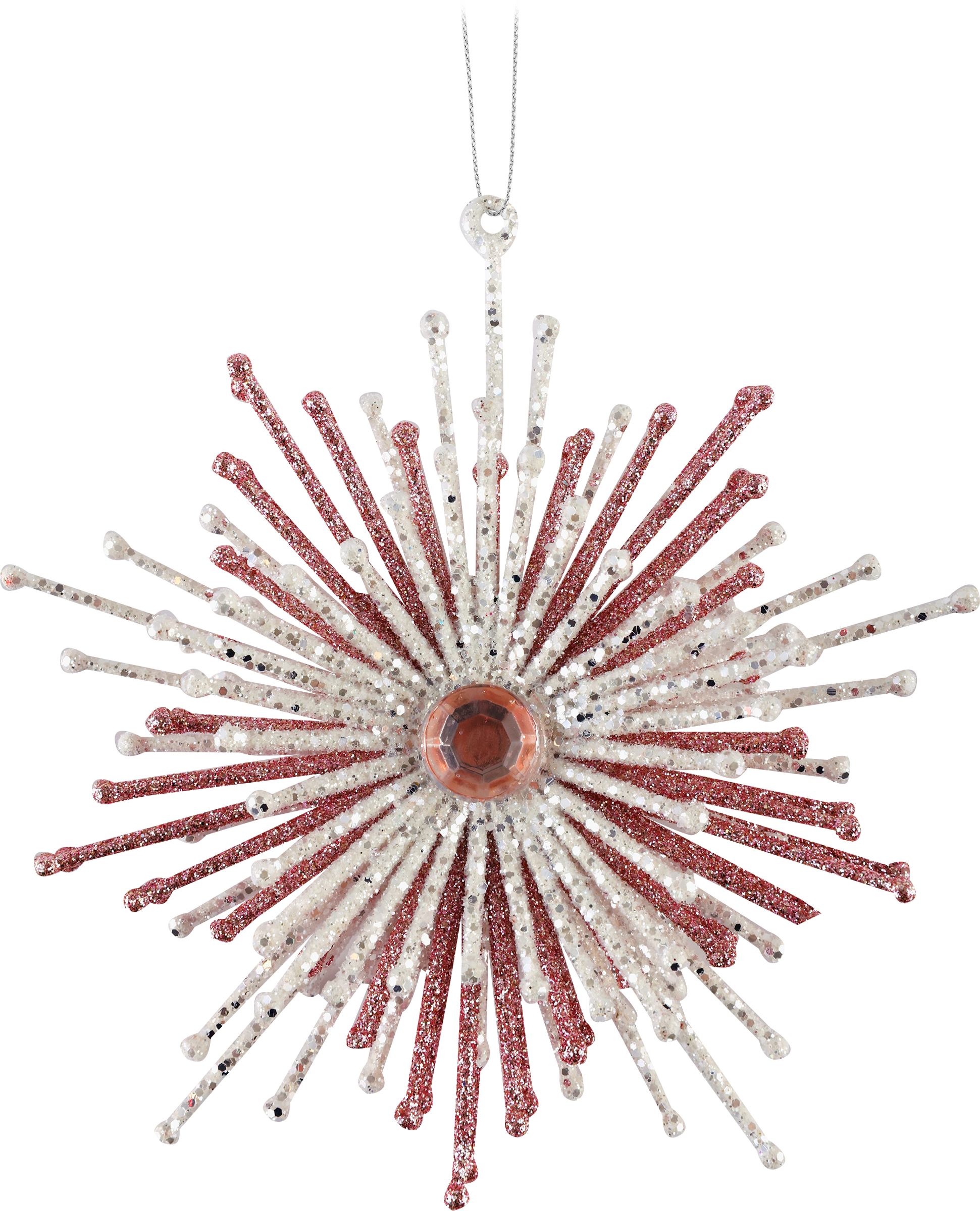 Изображение товара Украшение елочное HOMECLUB Изящная снежинка 11x3x12см, новогоднее украшение