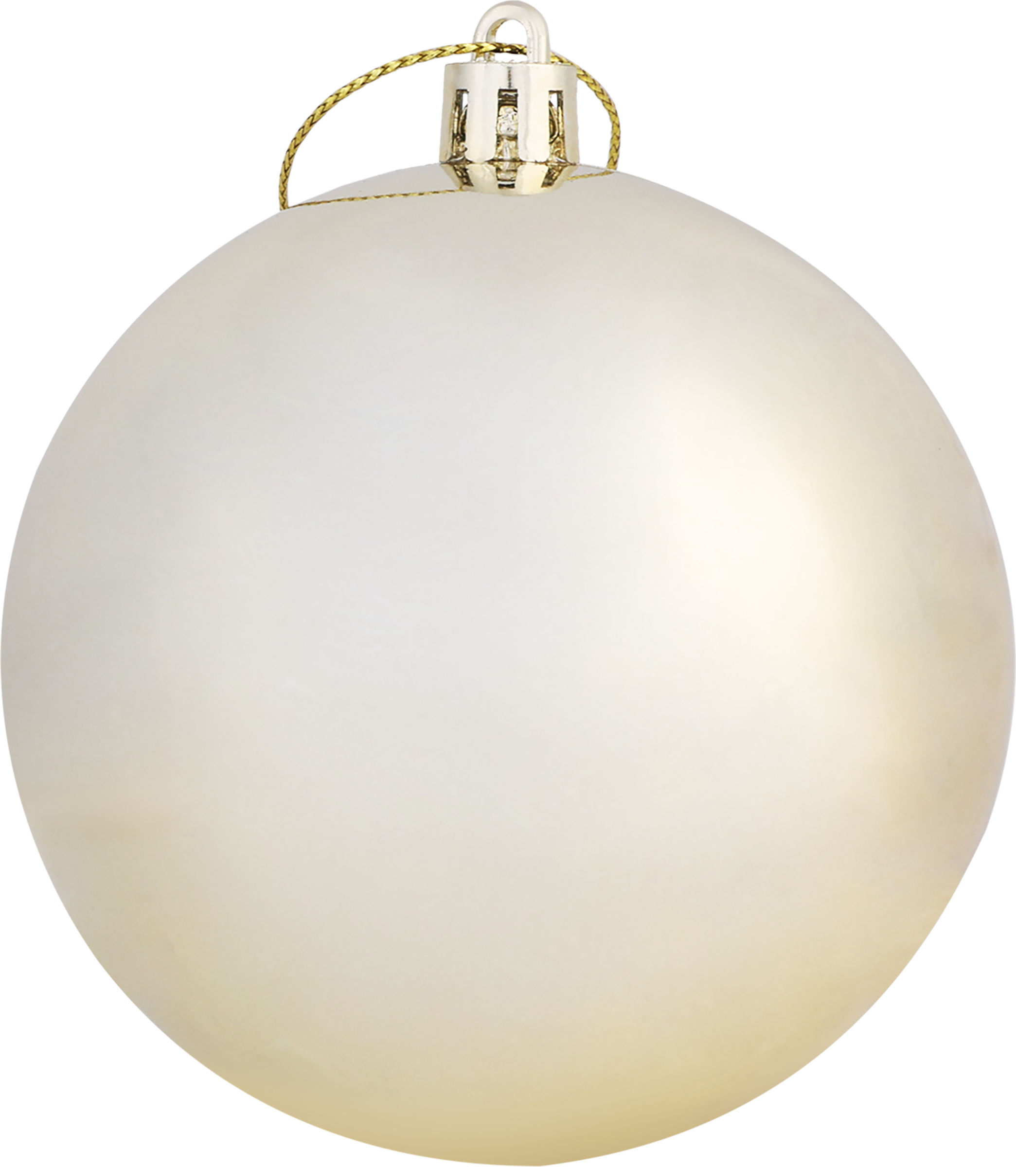 Изображение товара Шар елочный HOMECLUB пластиковый, 8см глянец/матовый/глиттер, кремовый