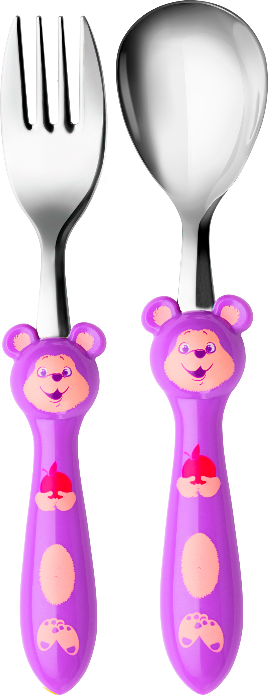 Изображение товара Набор столовых приборов детский APOLLO Kiddy, ложка столовая и вилка, Арт. KDY-01