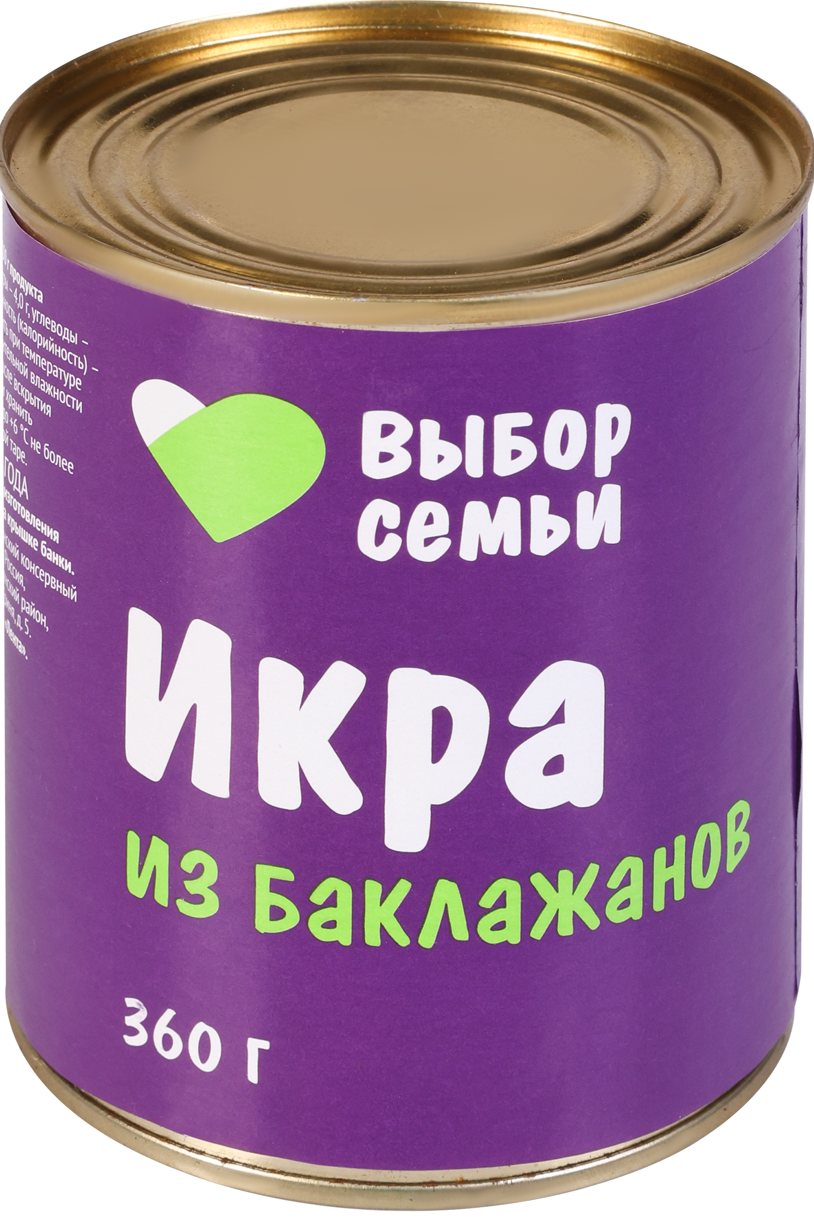 Изображение товара Икра из баклажанов ВЫБОР СЕМЬИ, 360г