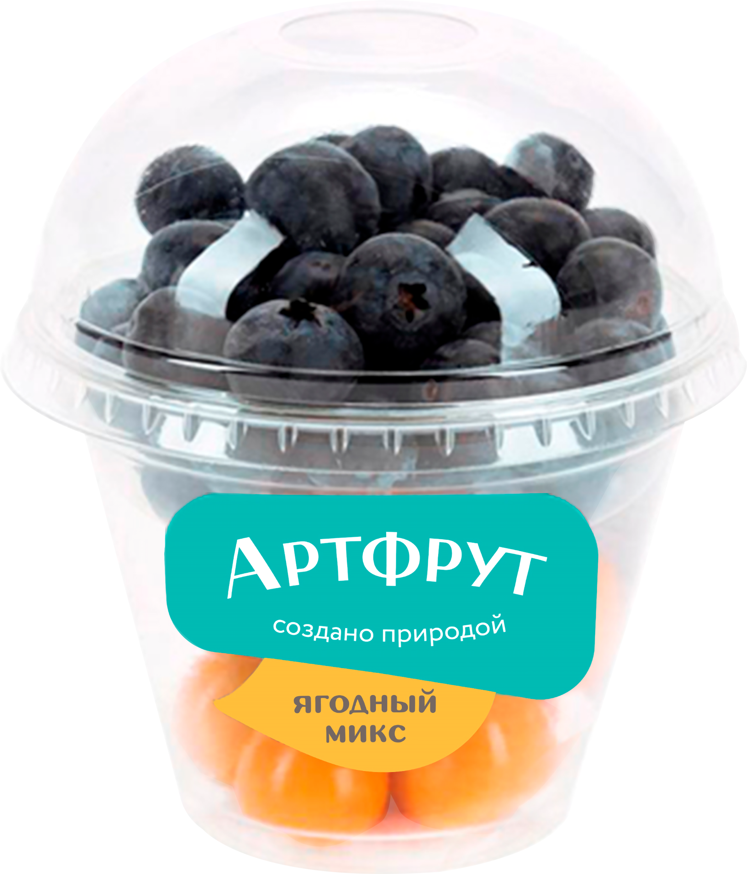 Изображение товара Ягодный микс мини АРТФРУТ Голубика и физалис 150г - свежие ягоды для десерта