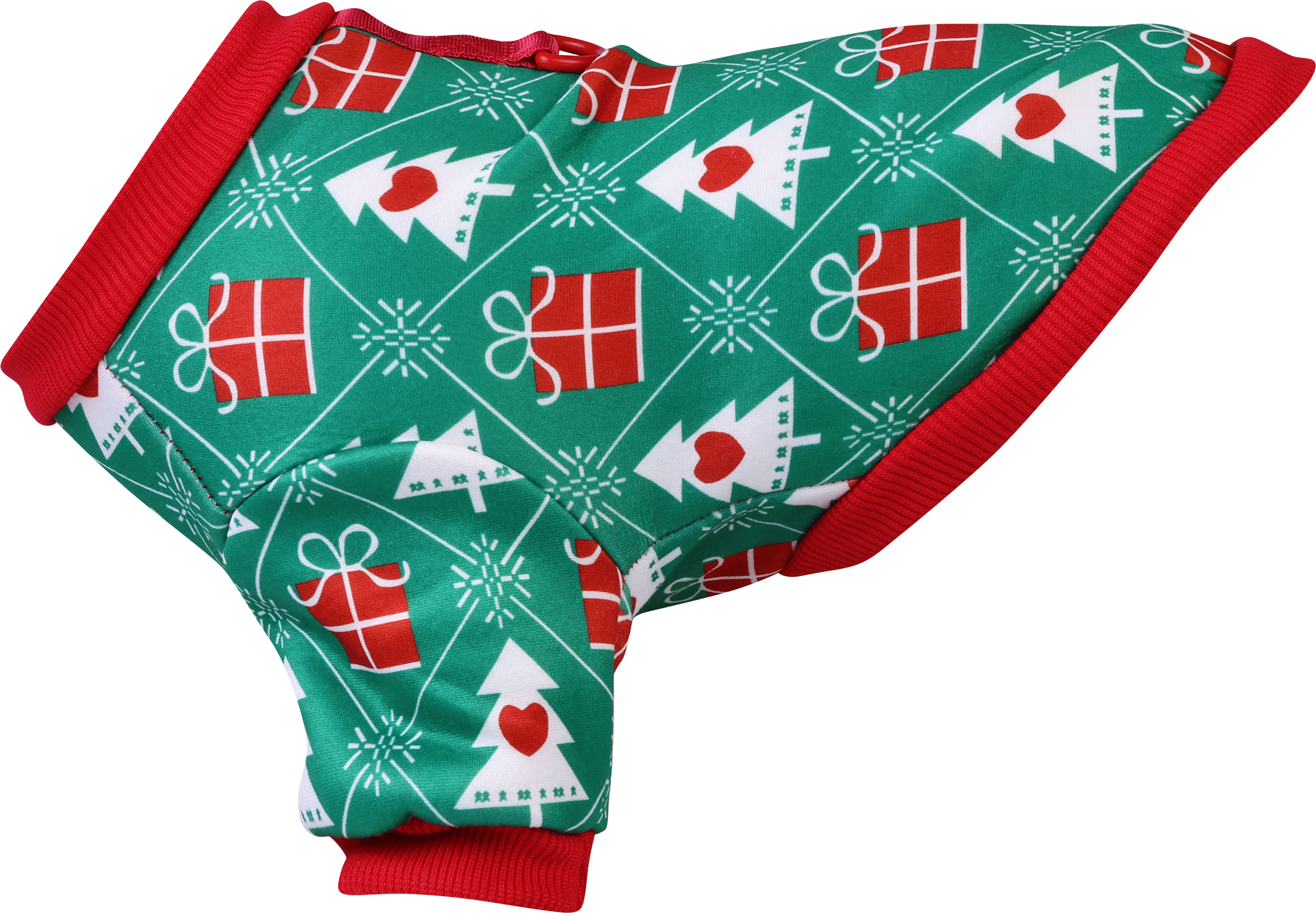 Изображение товара Худи для собак PAW WOW с новогодним орнаментом размер S стильная одежда для собак