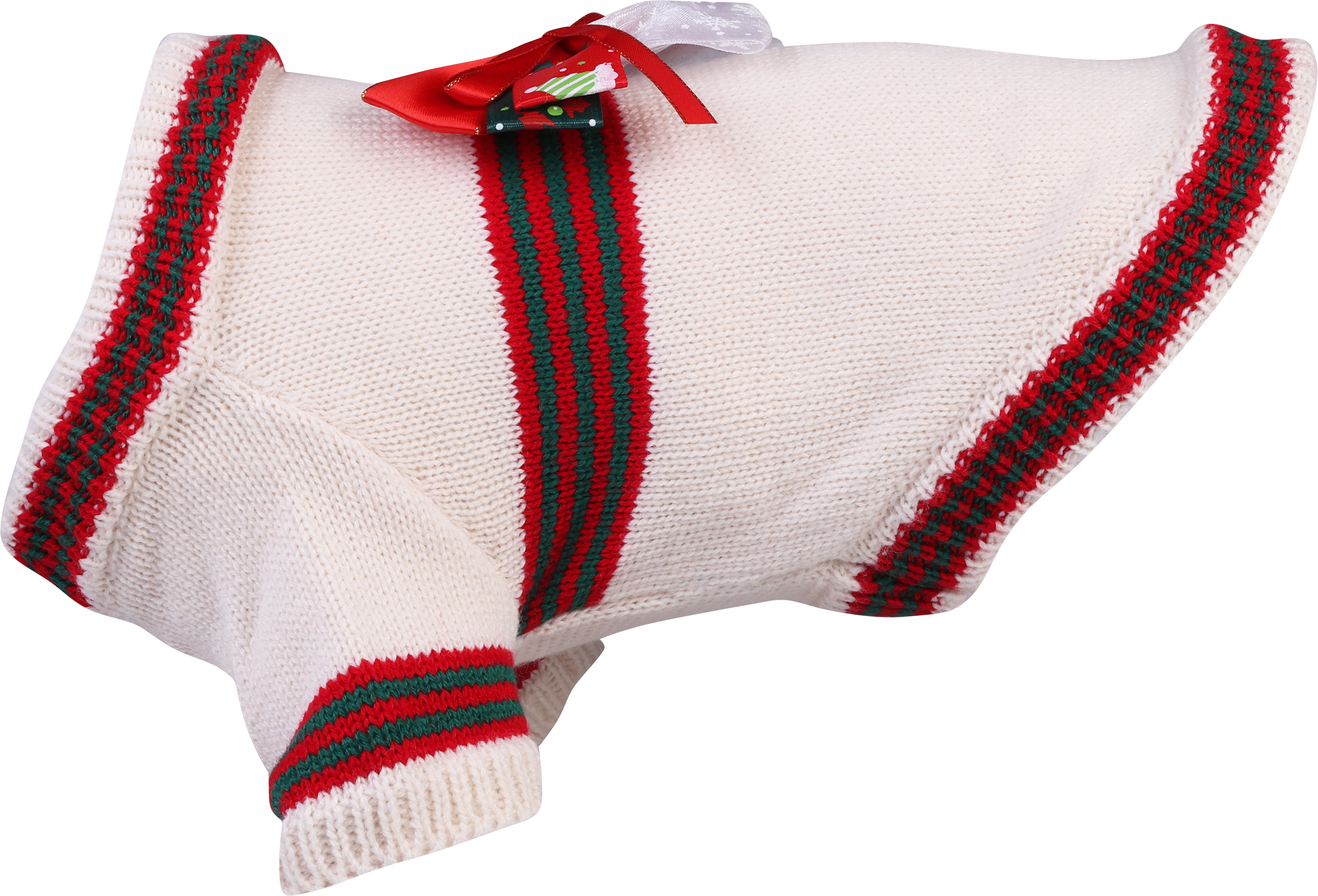 Изображение товара Свитер для собак PAW WOW с бантом, размер L, теплый комфортный аксессуар