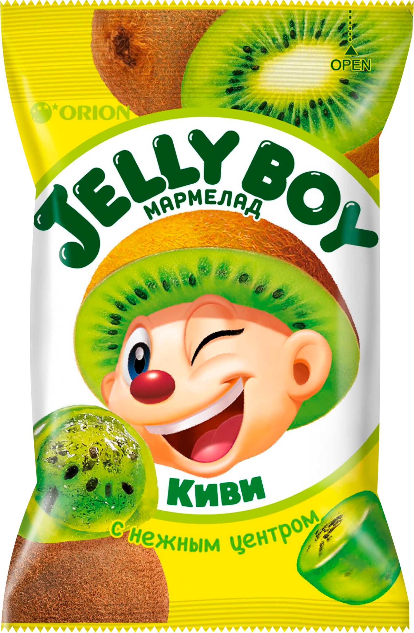 Изображение товара Мармелад жевательный ORION Jelly Boy со вкусом киви, 66г