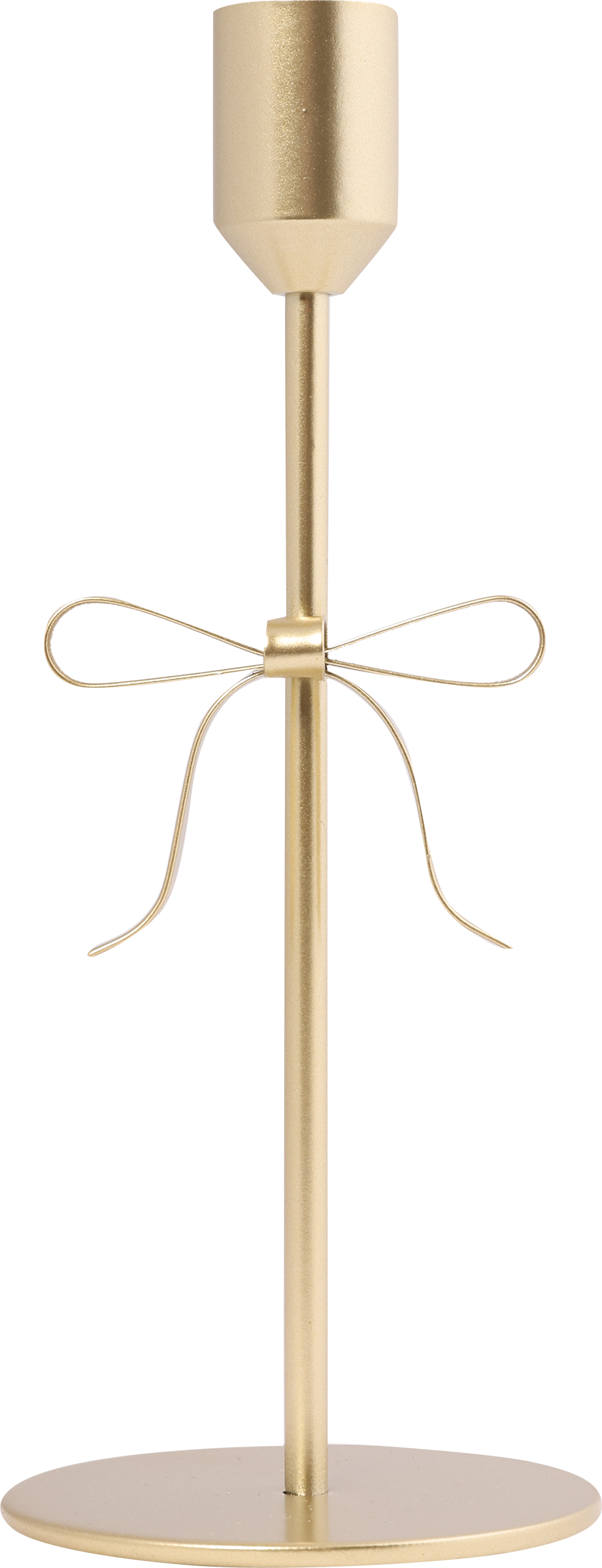 Изображение товара Подсвечник HOMECLUB Bow золото 20см, железо, Арт. YN-G0122