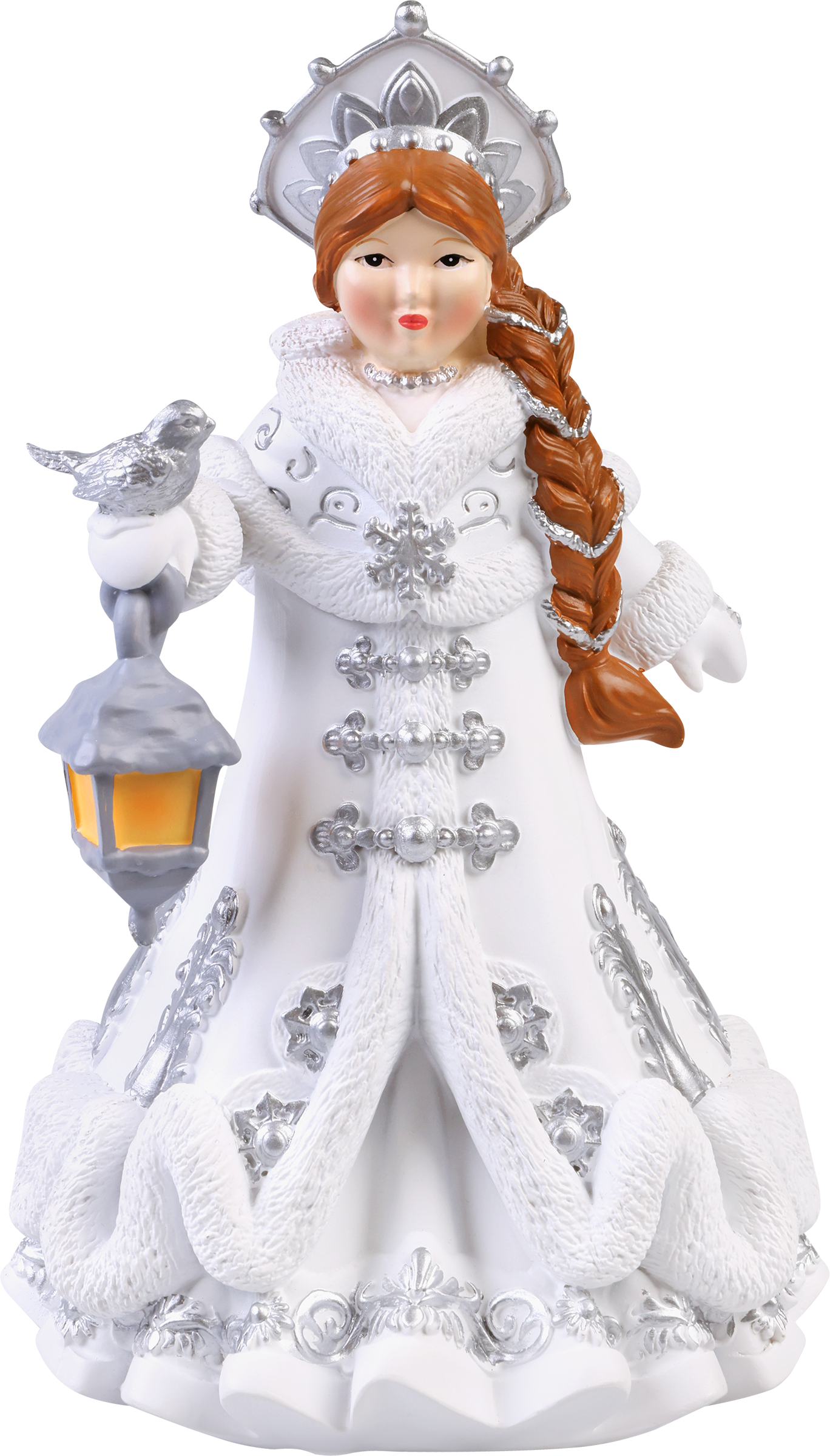 Изображение товара Новогодняя фигура HOMECLUB Снегурочка из полирезина 22,2см для декора