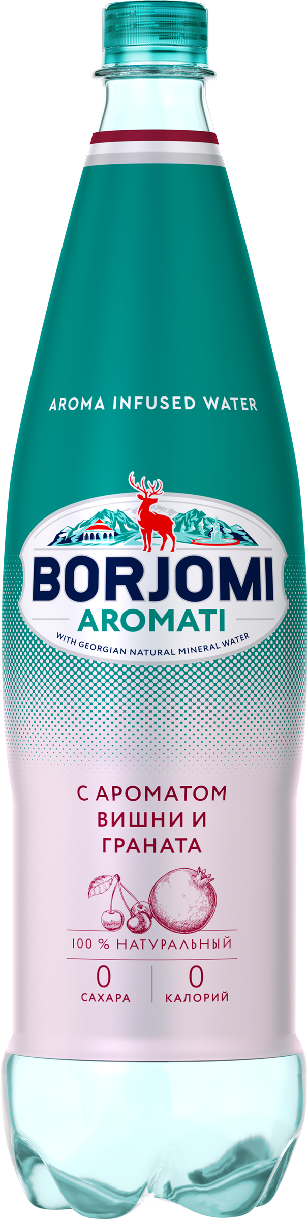 Изображение товара Вода BORJOMI со вкусом вишни и граната газированная 1л