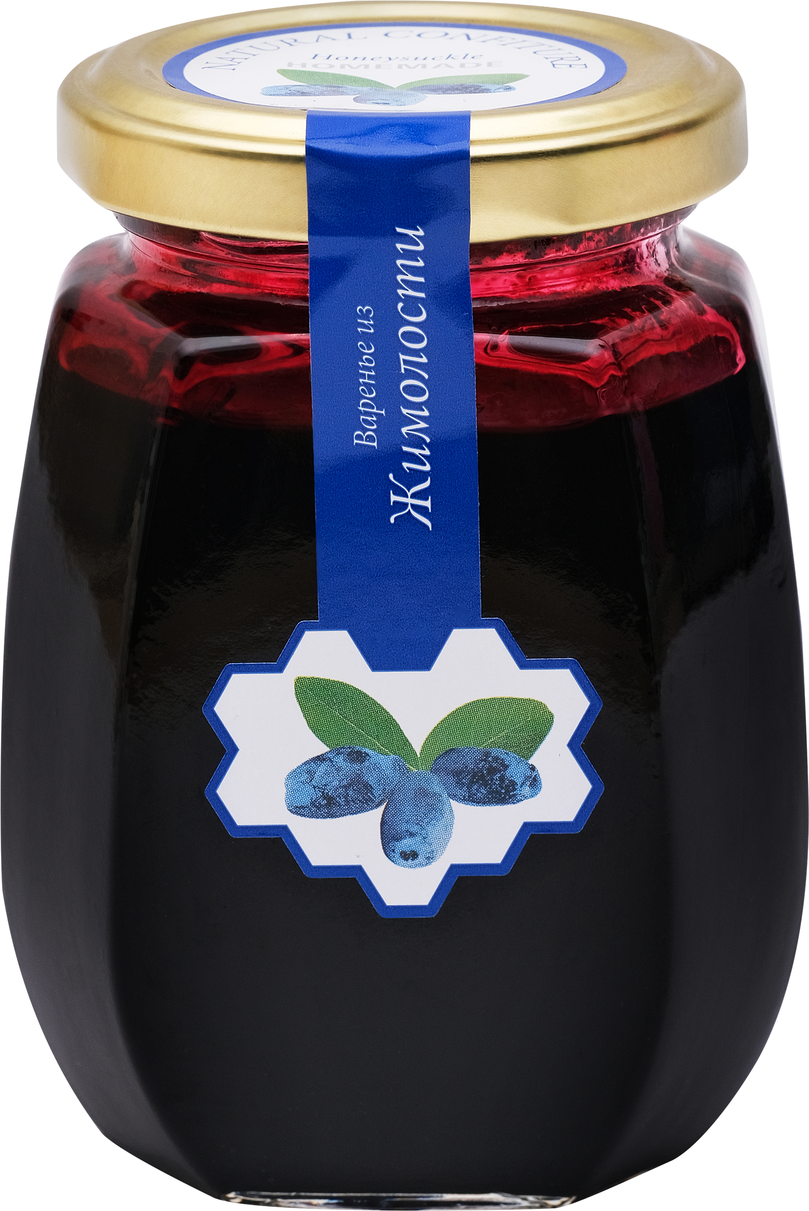 Изображение товара Варенье ЦАРЬ-БЕРЕНДЕЙ Жимолость 220г натуральное вкусное десертное варенье