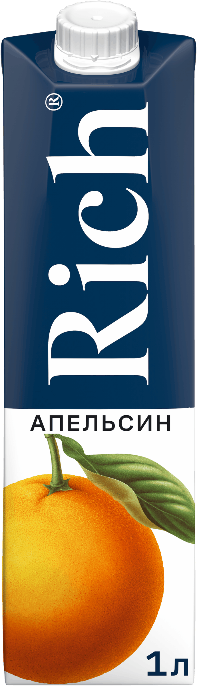 Изображение товара Нектар RICH Апельсиновый с мякотью, 1л