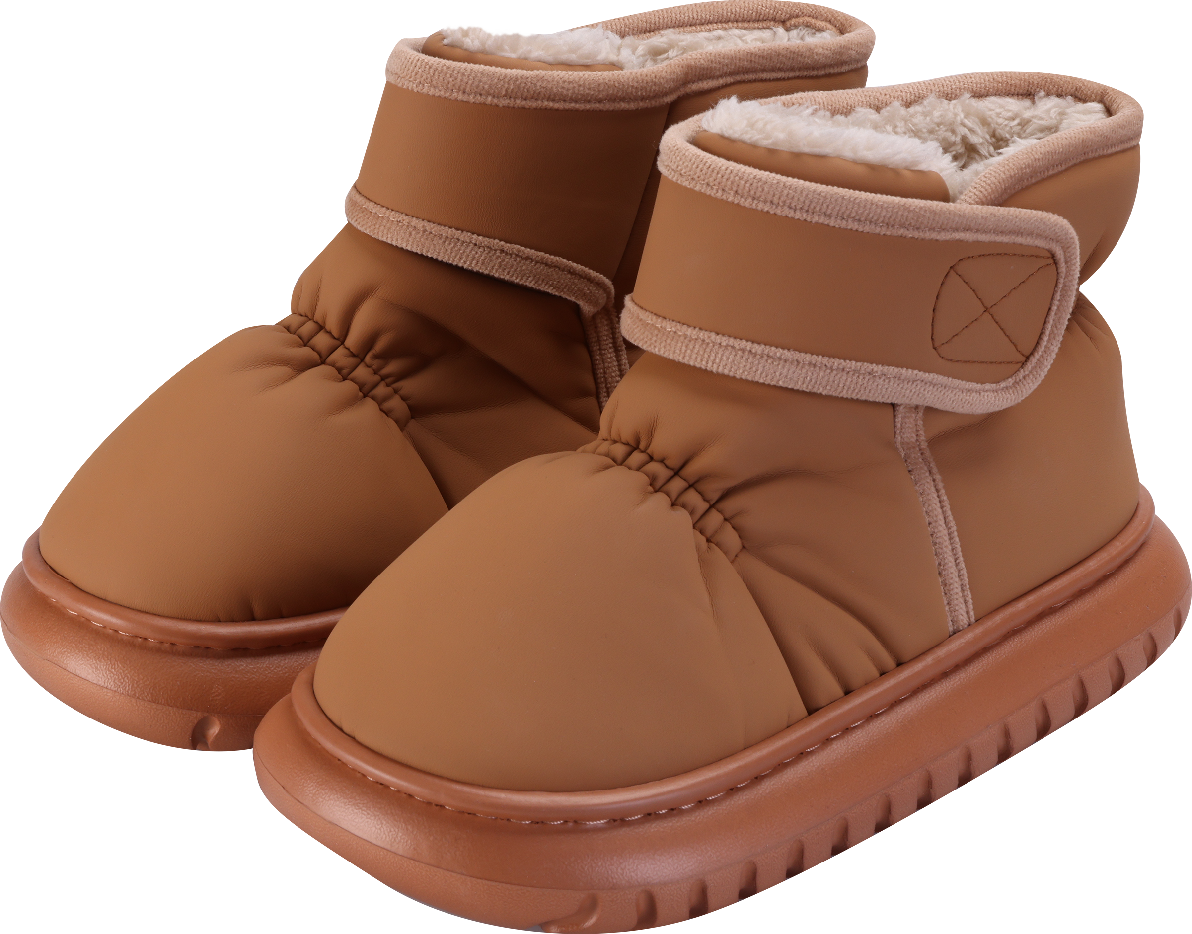 Изображение товара Женские коричневые ботинки INWIN из полиуретана, стильные и практичные