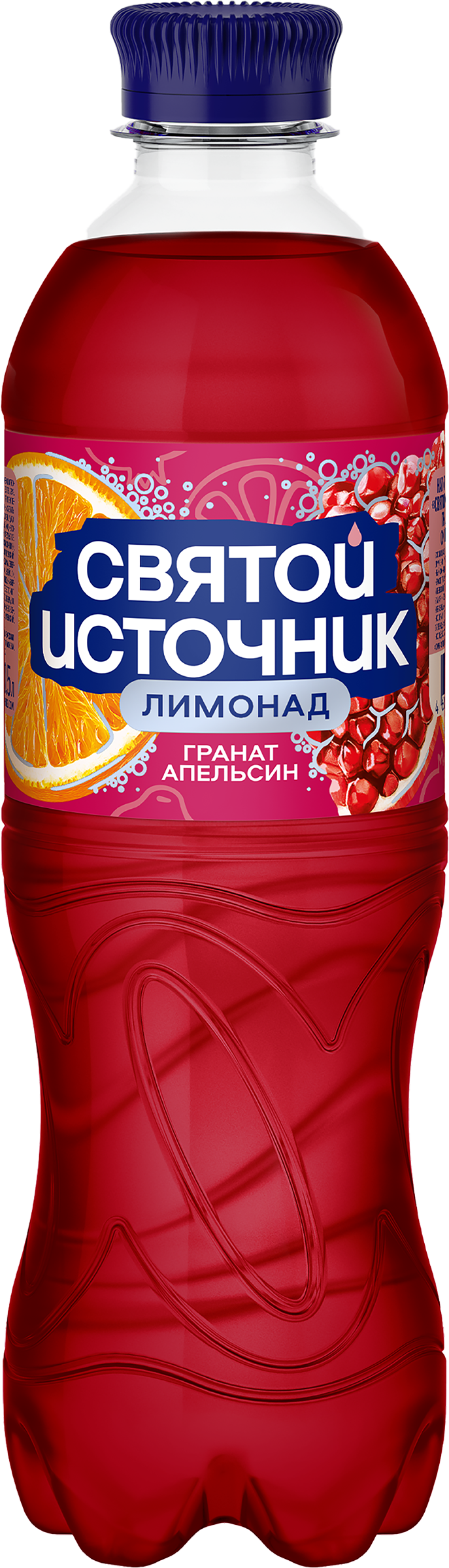 Изображение товара Газированный напиток СВЯТОЙ ИСТОЧНИК Гранат и Апельсин 0.5л
