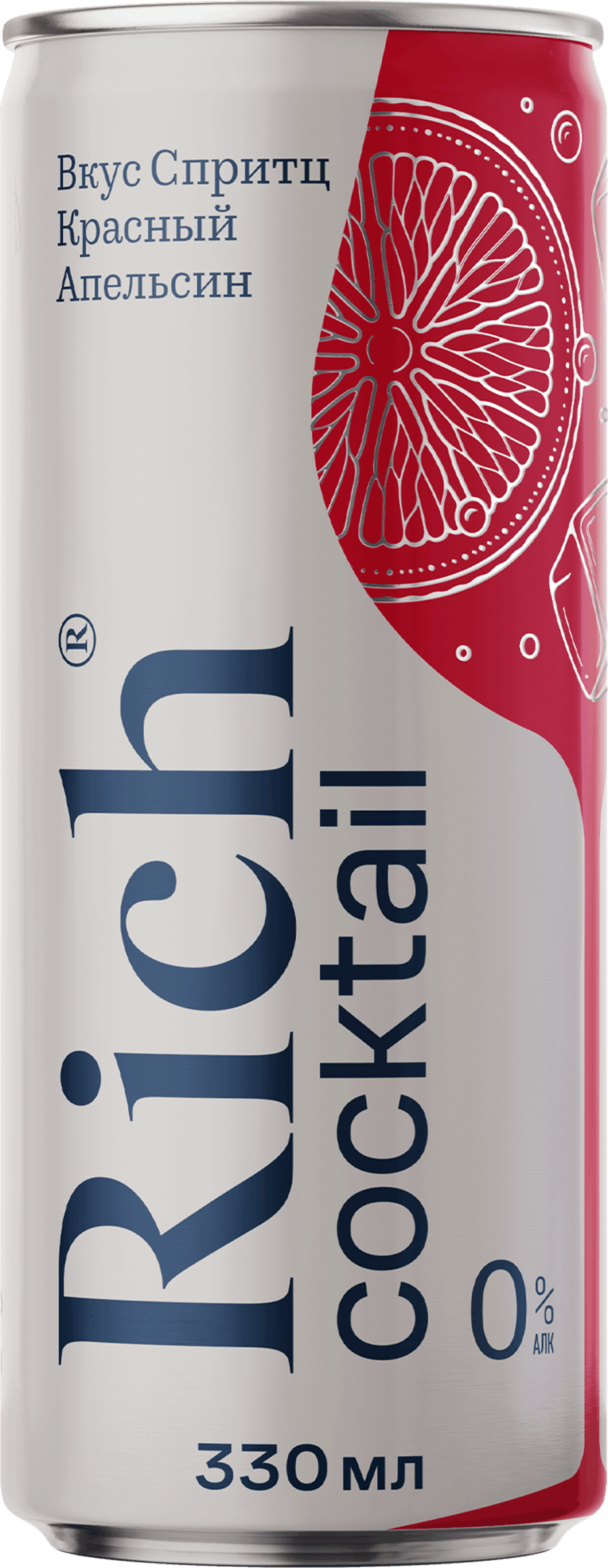 Изображение товара Напиток RICH Спритц Красный апельсин сильногазированный 0.33л банка