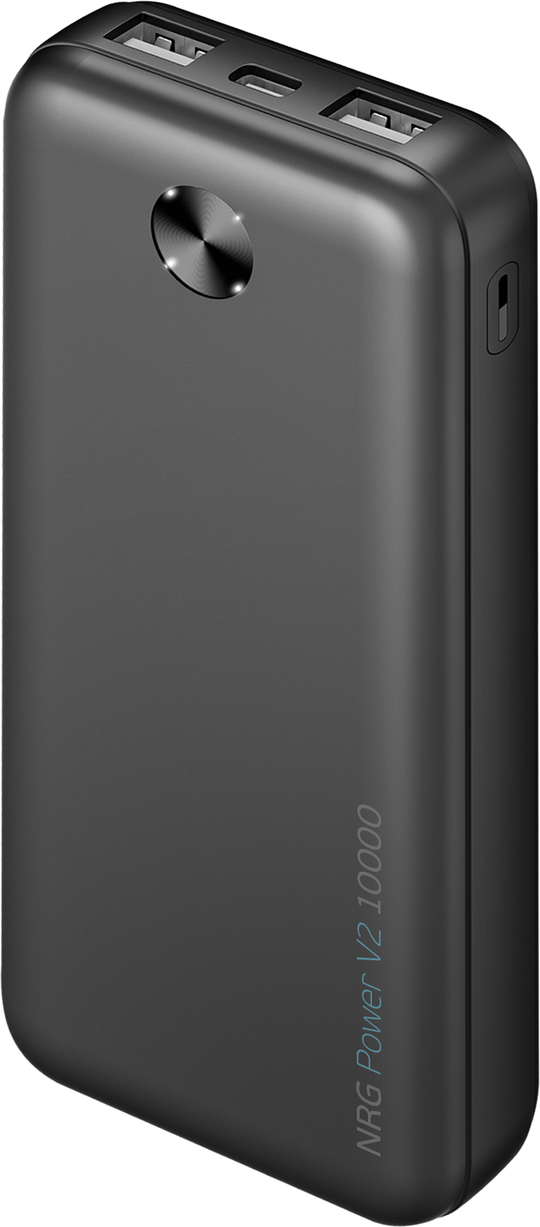 Изображение товара Внешний АКБ DEPPA NRG Power V2, 10000мА-ч, 2A, 2xUSB, черный, Арт. 33679