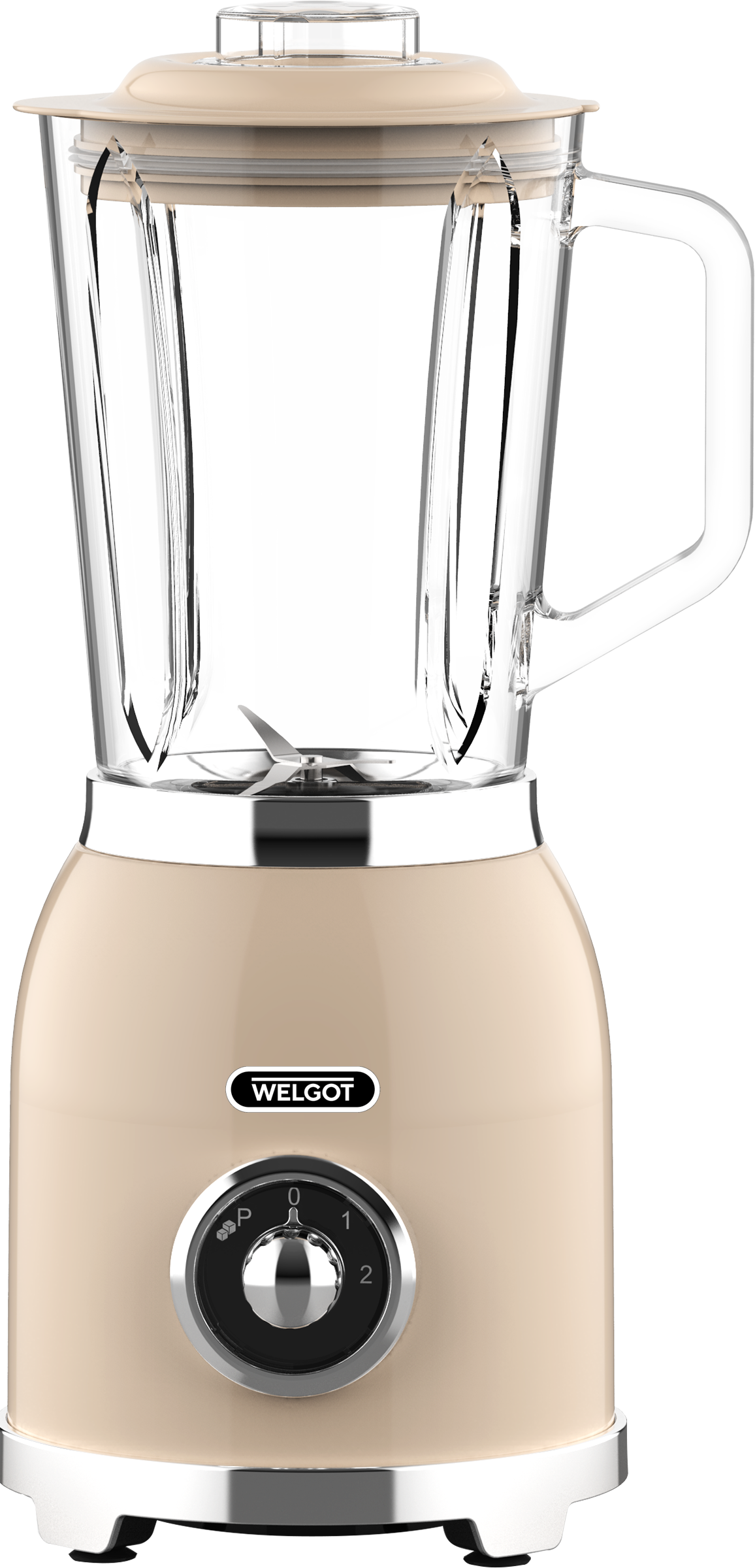 Изображение товара Стационарный блендер WELGOT Retro 2100 Вт 1.5л металлический корпус