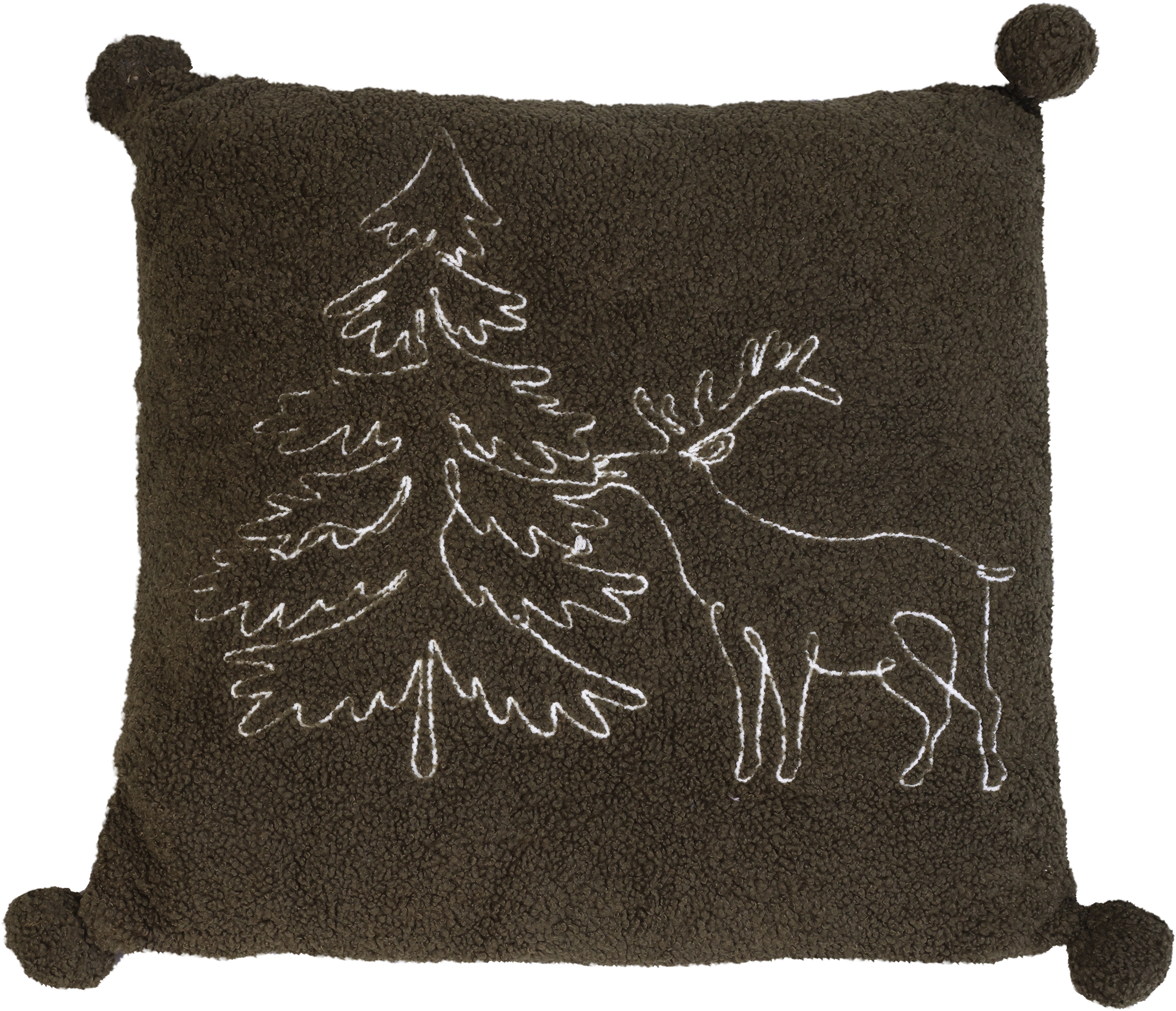 Изображение товара Декоративная подушка HOMECLUB Christmas Traditions Forest 45х45см с новогодним принтом