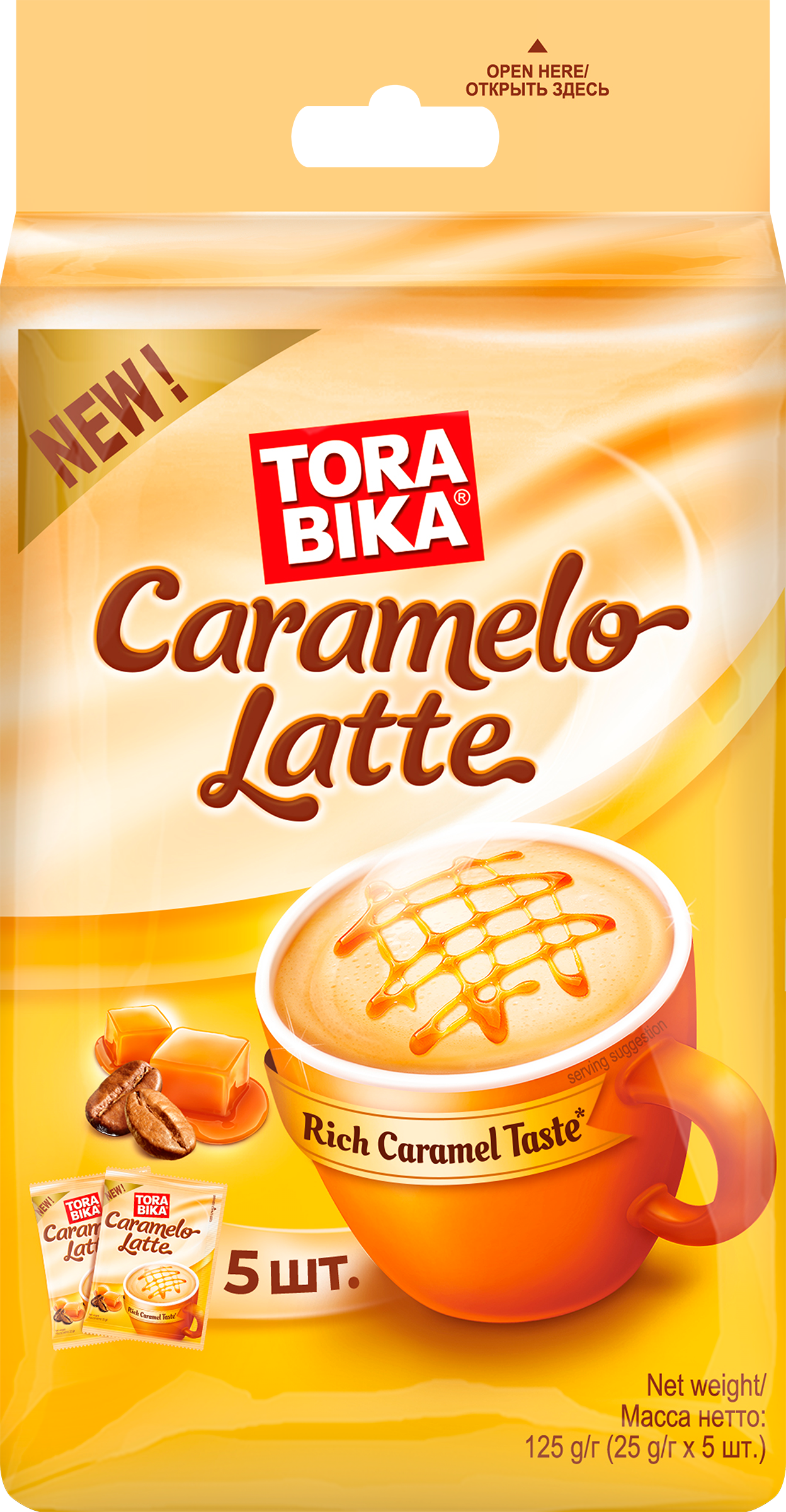 Изображение товара Напиток кофейный TORABIKA Caramelo Latte, 125г