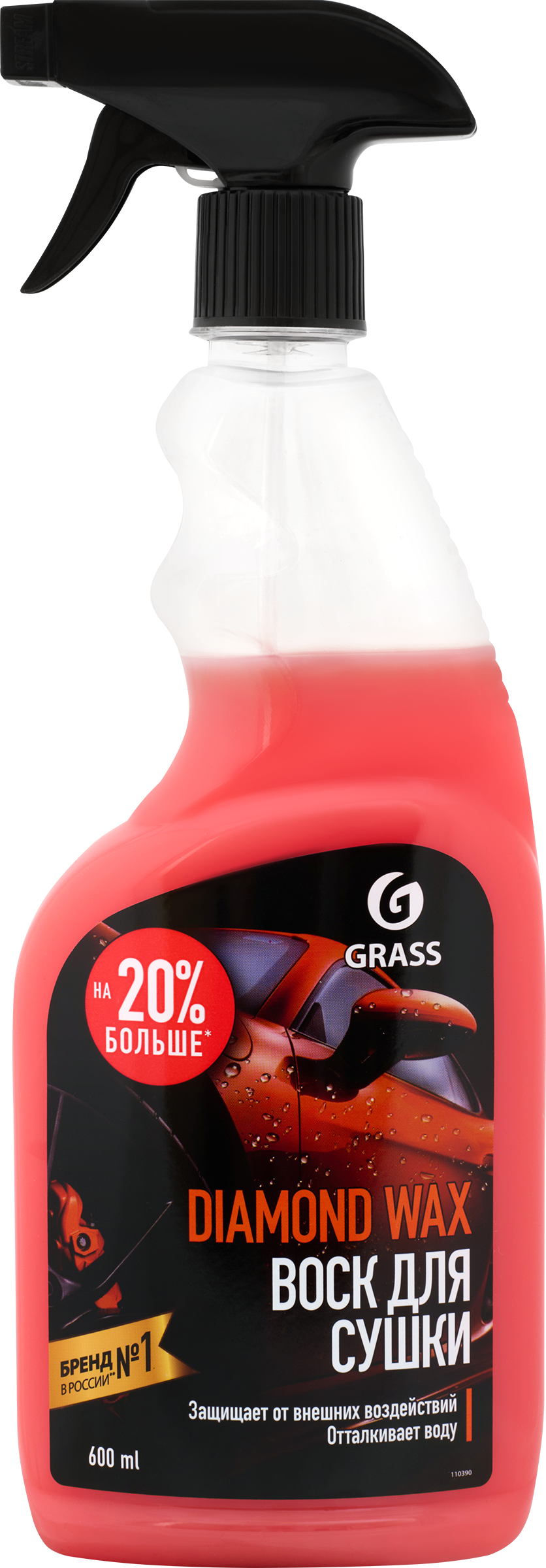 Изображение товара Воск для сушки автомобиля GRASS Diamond Wax, с защитным эффектом, Арт. 110390, 600мл