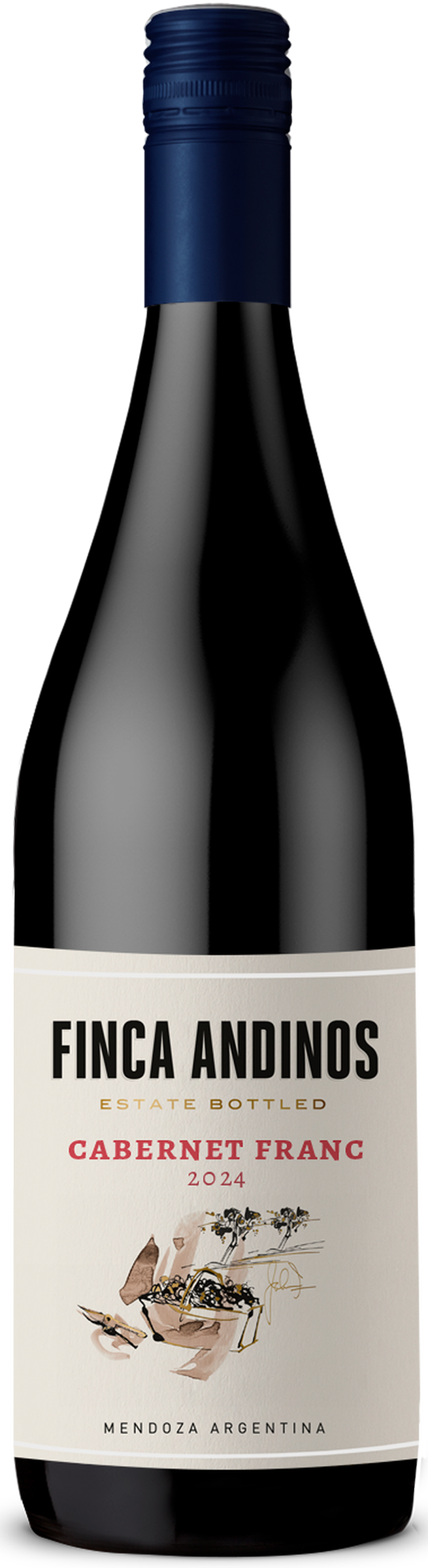 Изображение товара Вино FINCA ANDINOS Cabernet Franc 0.75л красное сухое из Аргентины