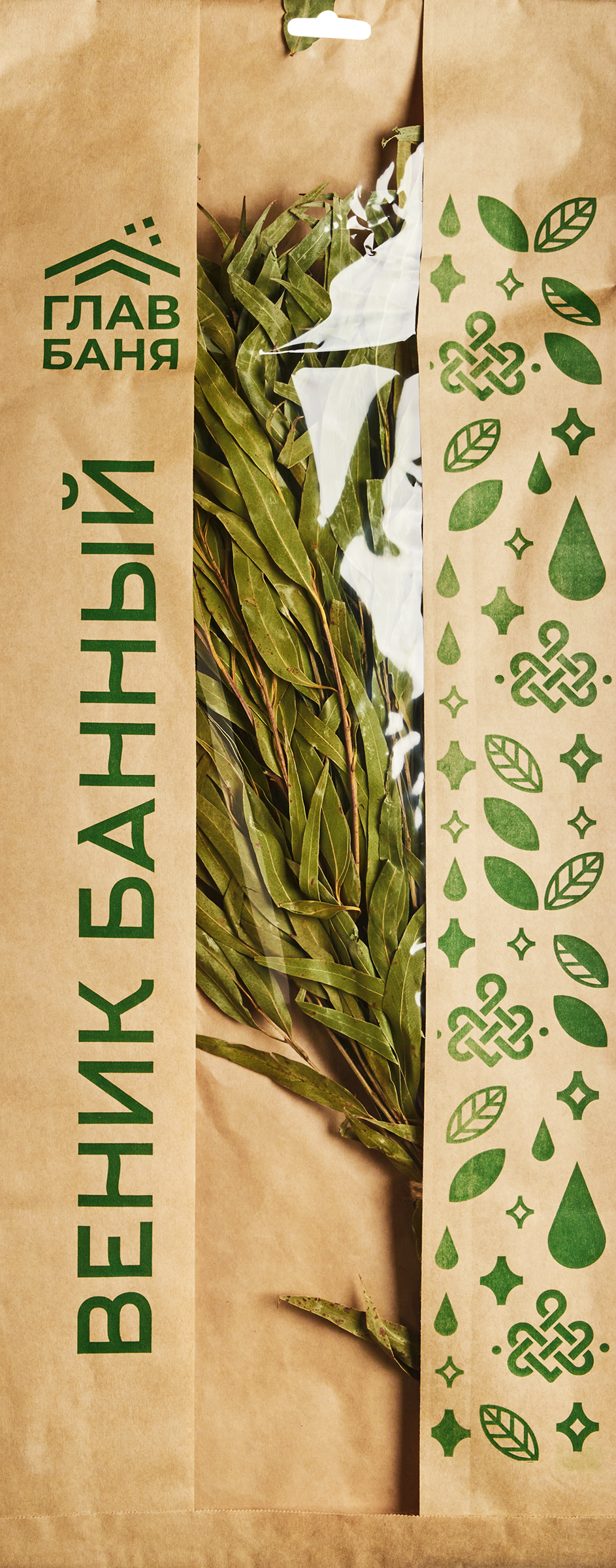 Изображение товара Веник для бани ГЛАВБАНЯ Эвкалиптовый натуральный целебный аромат