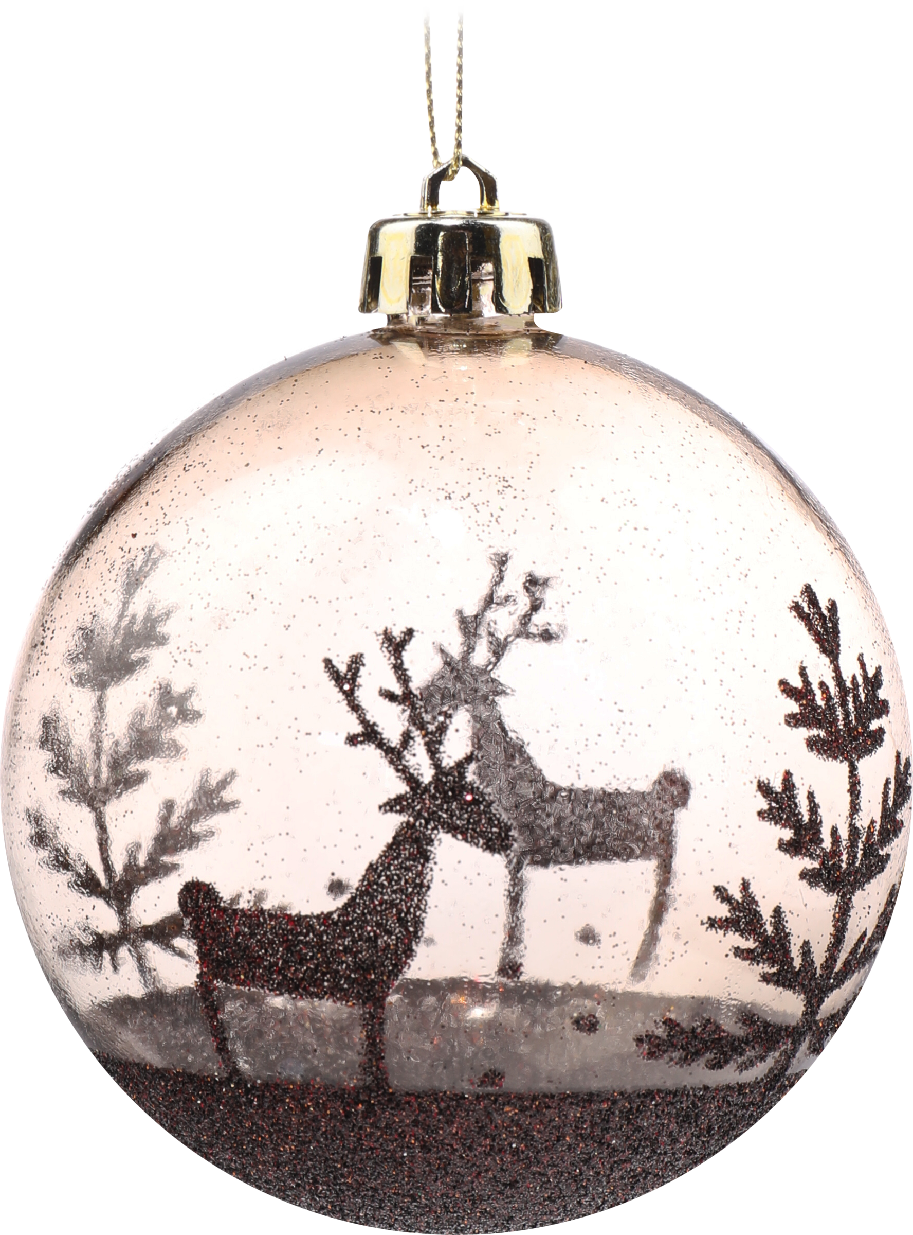 Изображение товара Новогодний шар HOMECLUB Лесные мотивы 8см 4 шт праздничное украшение