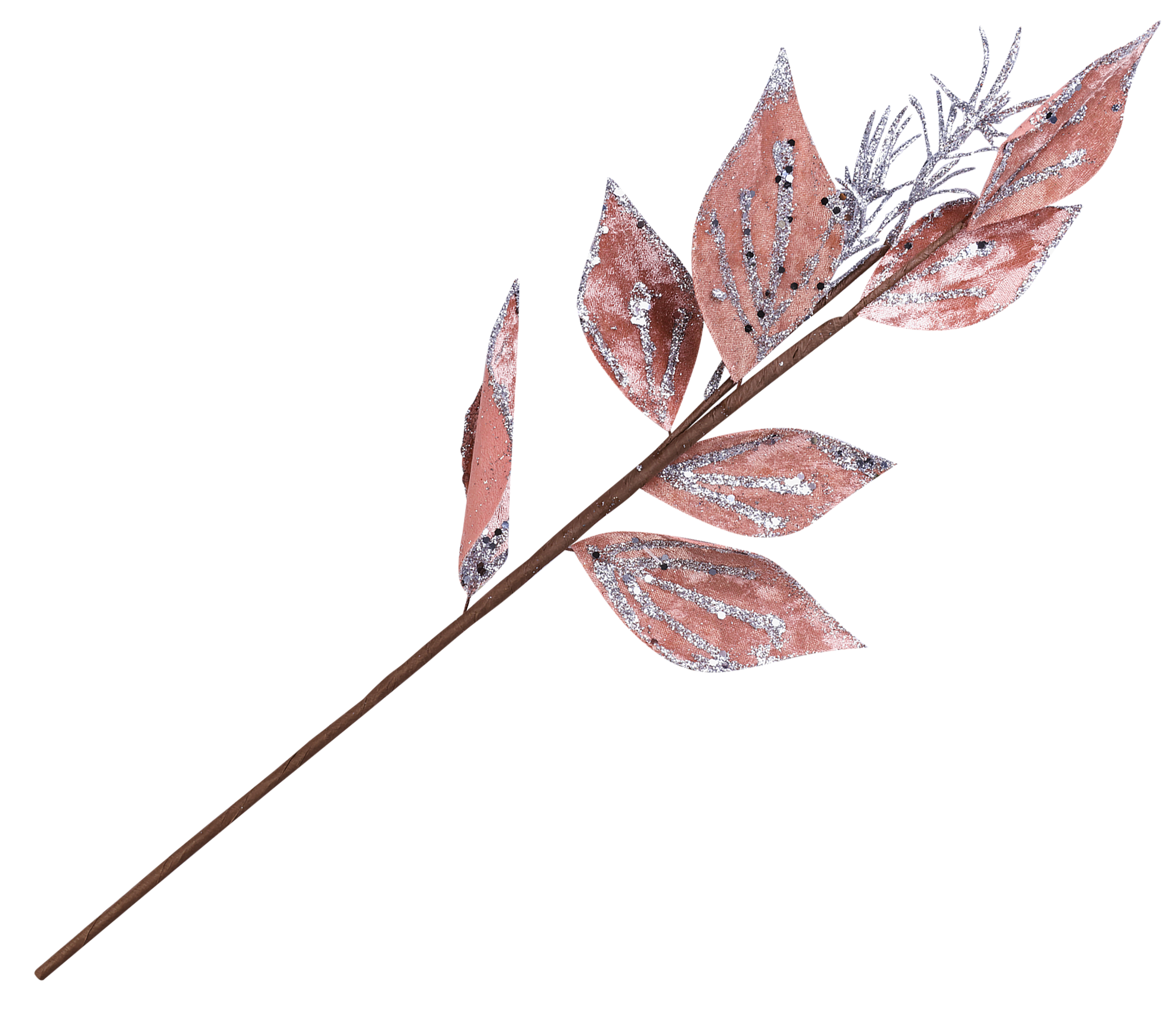 Изображение товара Декоративная ветка HOMECLUB с листьями 35-40см для украшения интерьера