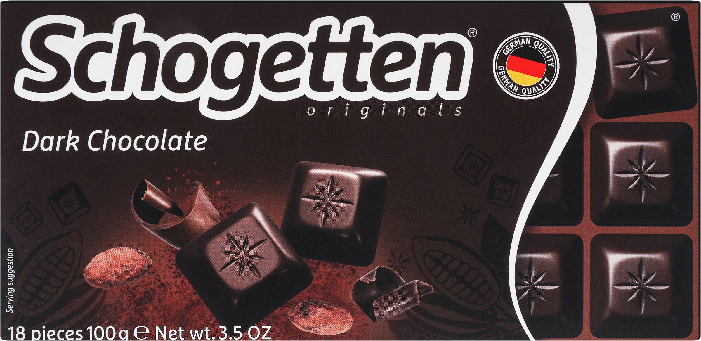 Изображение товара Шоколад темный SCHOGETTEN 100г - Полезный десерт из Германии