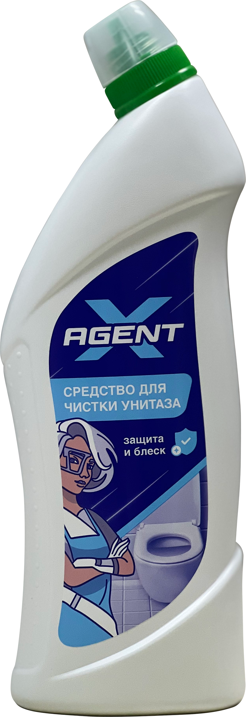 Изображение товара Средство для чистки унитаза AGENT X 750мл дезинфекция и удаление налета