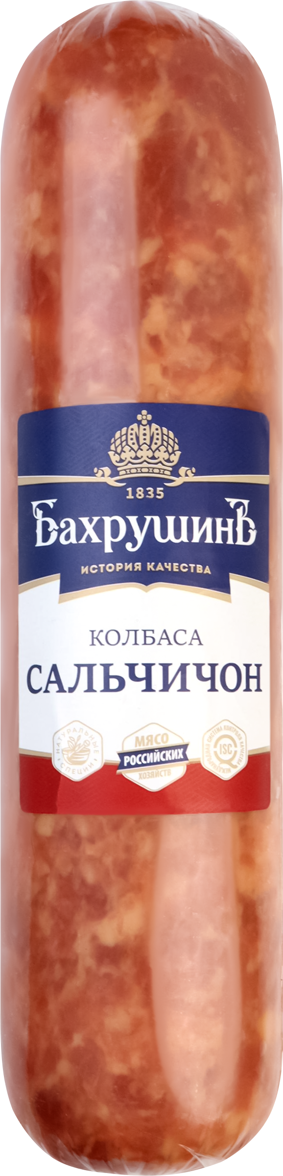 Изображение товара Колбаса сырокопченая БАХРУШИНЪ Сальчичон из свинины весовая