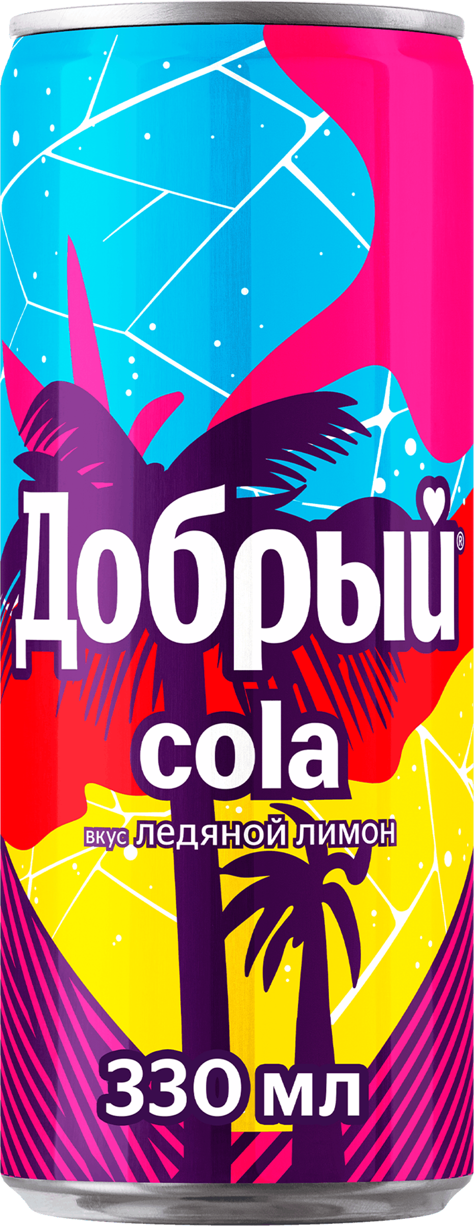 Изображение товара Напиток ДОБРЫЙ Кола со вкусом Ледяной лимон сильногазированный 0.33л