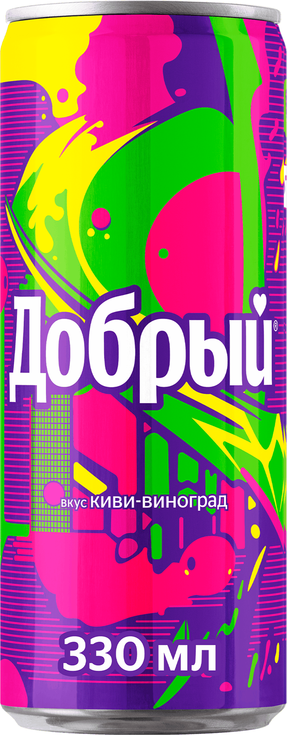 Изображение товара ДОБРЫЙ Киви, виноград сильногазированный 0.33л