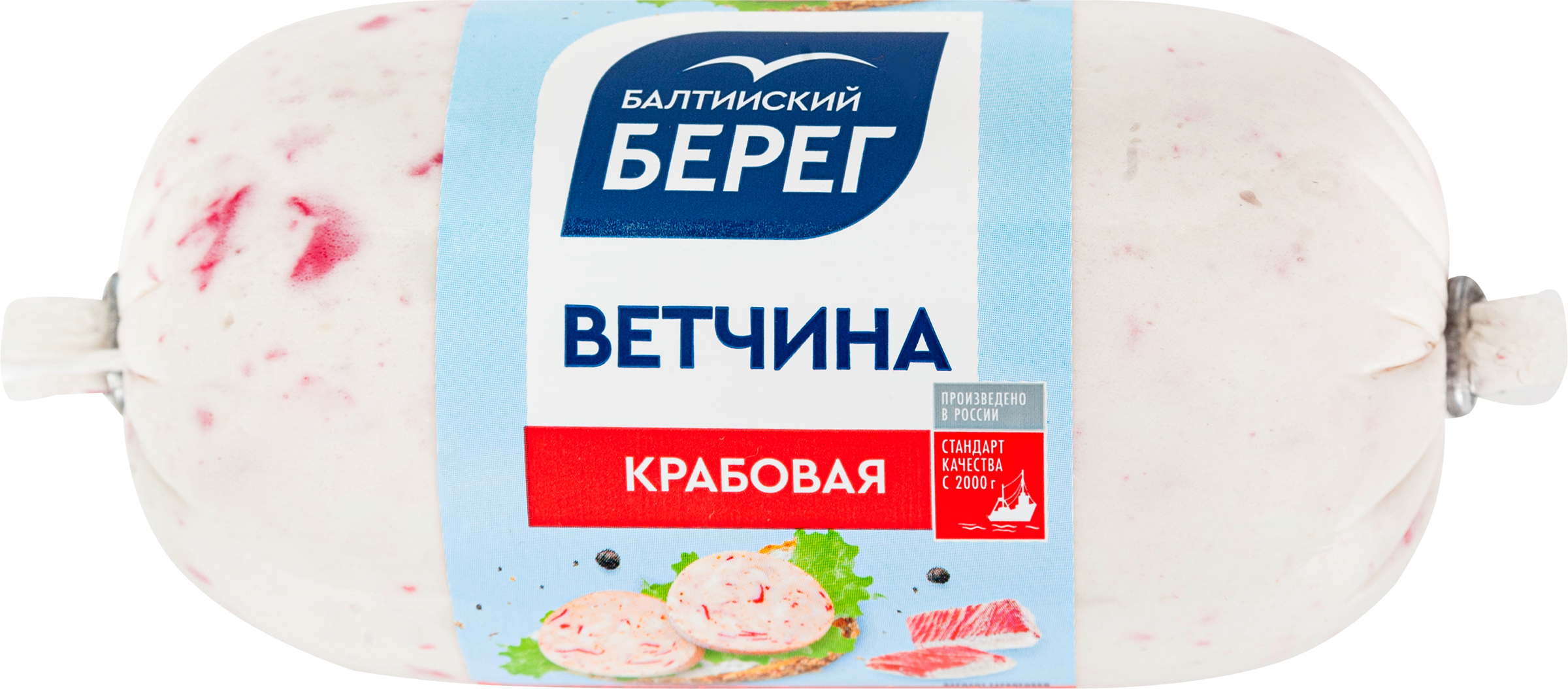 Изображение товара Ветчина крабовая БАЛТИЙСКИЙ БЕРЕГ имитация, 250г
