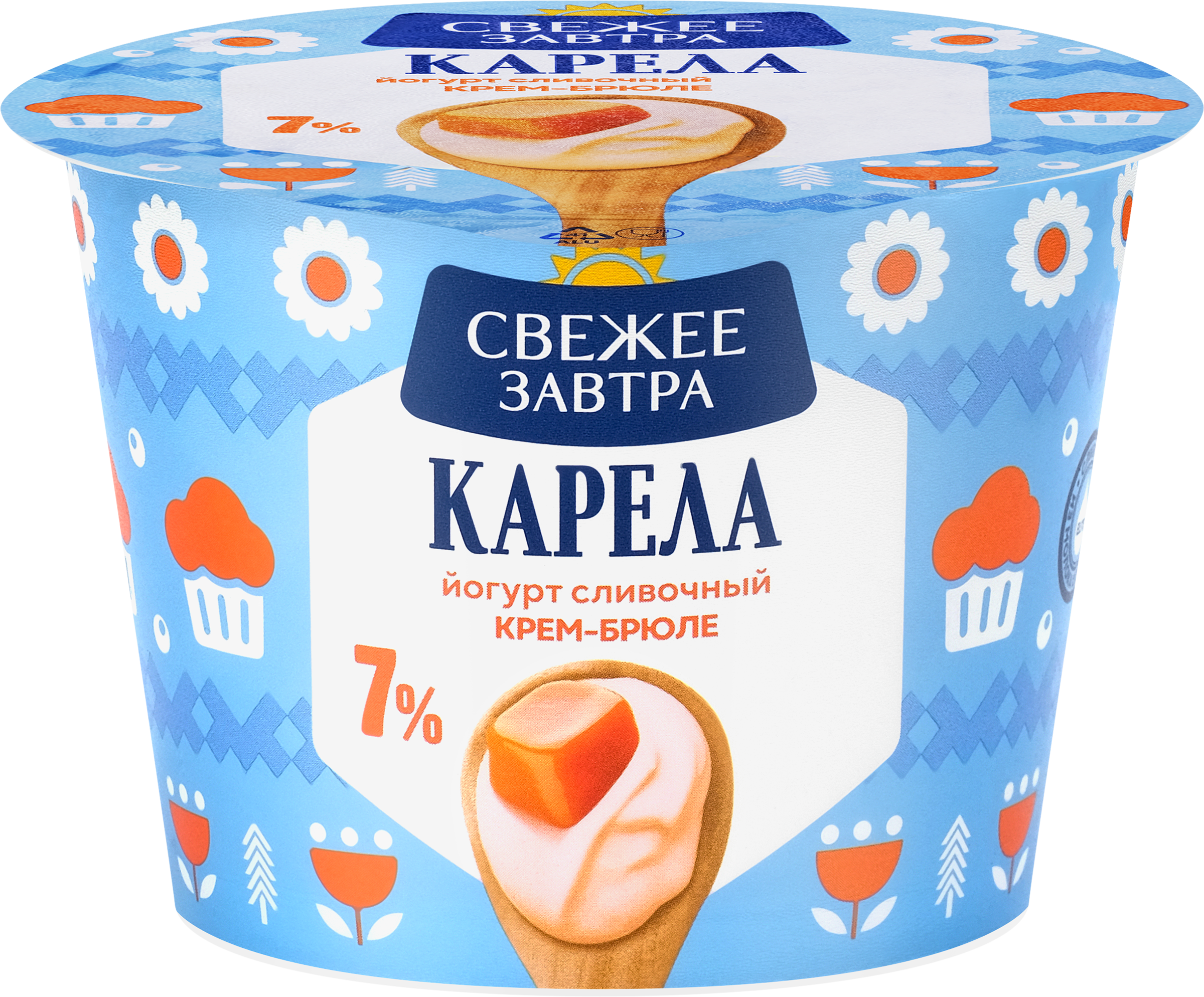 Изображение товара Йогурт Крем-брюле 7% 180г СВЕЖЕЕ ЗАВТРА без змж Натуральный и полезный