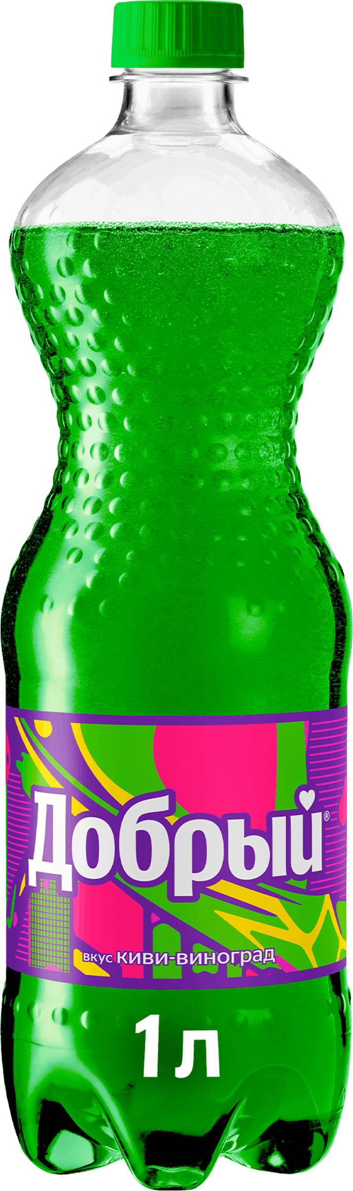 Изображение товара Напиток ДОБРЫЙ Киви, виноград сильногазированный, 1л