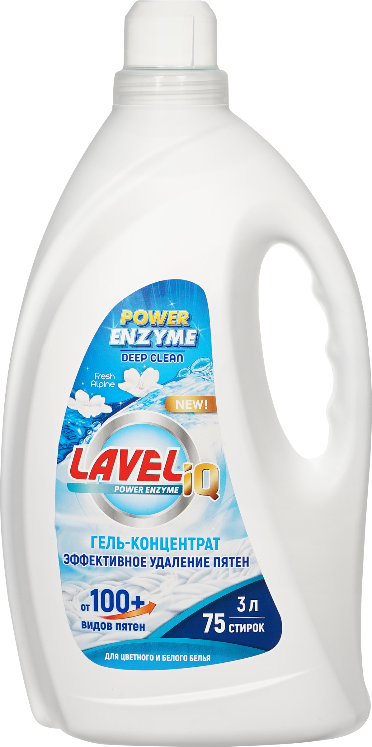 Изображение товара Гель для стирки LAVELIQ Enzyme универсальный концентрат 75 стирок 3л