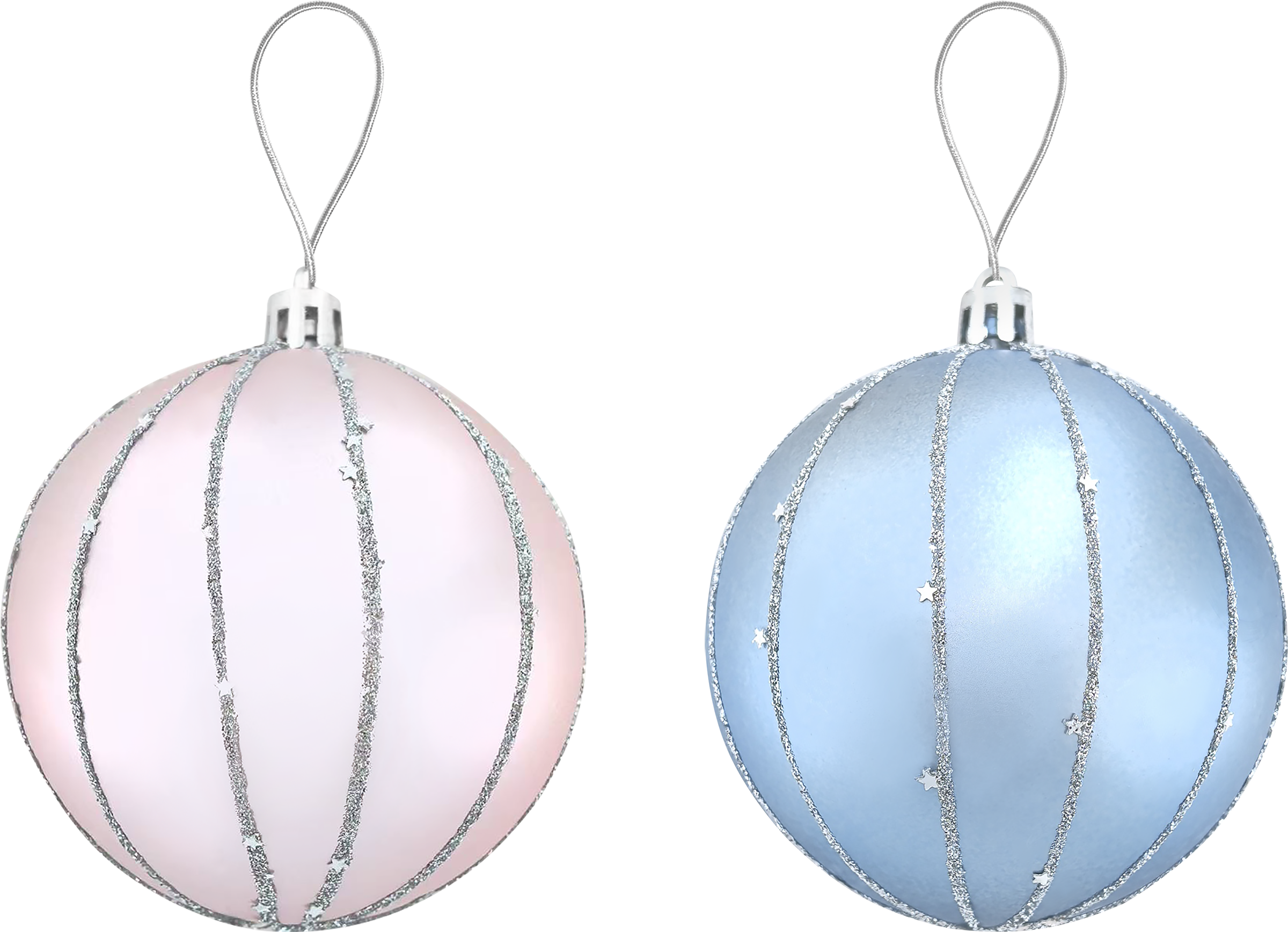 Изображение товара Шар елочный HOMECLUB Звездный путь 8 см розово-золотой пластиковый