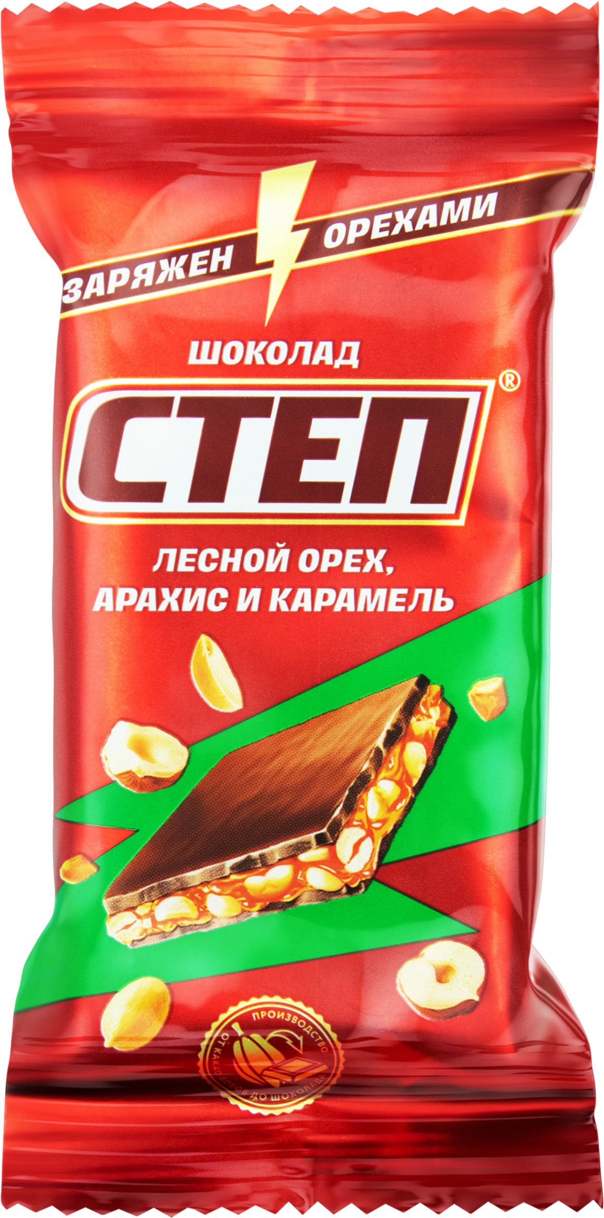 Изображение товара Шоколад СТЕП с лесным орехом, 80г