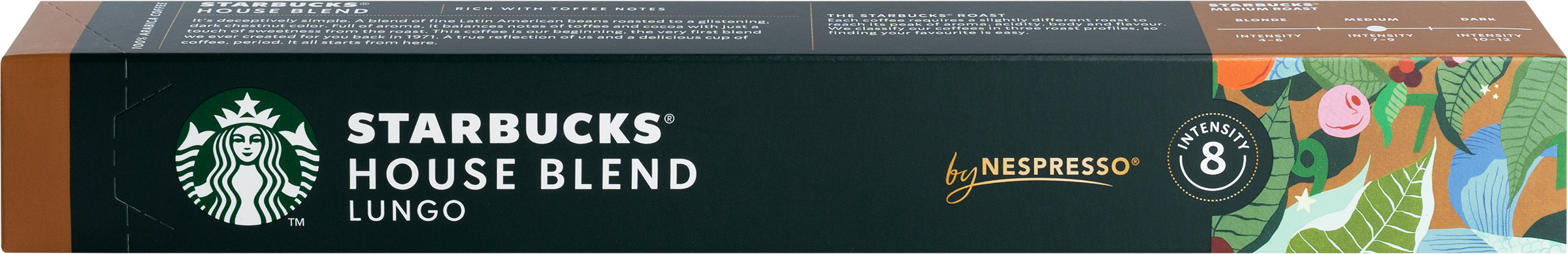 Изображение товара Кофе молотый в капсулах STARBUCKS House Blend Lungo, 10кап