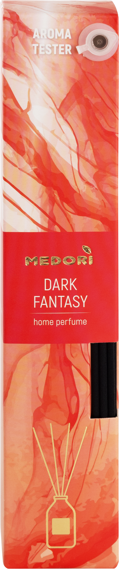 Изображение товара Диффузор MEDORI Dark fantasy 50мл с фибровыми палочками и пробником аромата