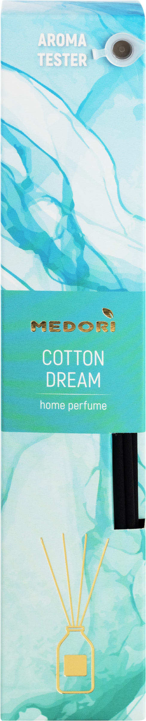 Изображение товара Диффузор MEDORI Cotton Dream с пробником аромата и палочками 50мл