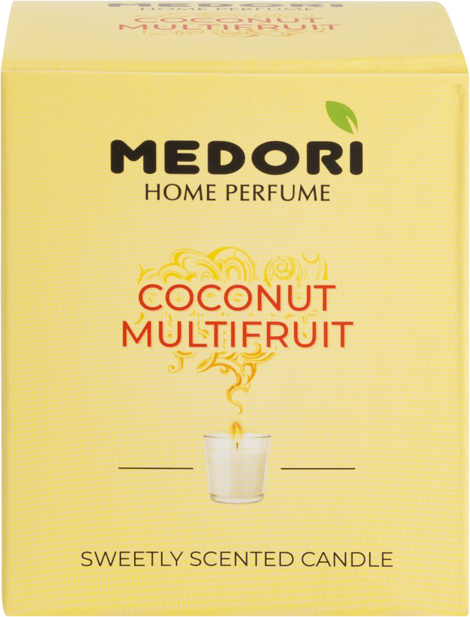 Изображение товара Ароматическая свеча MEDORI Coconut Multifruit 70 мл с цветочным и фруктовым ароматом