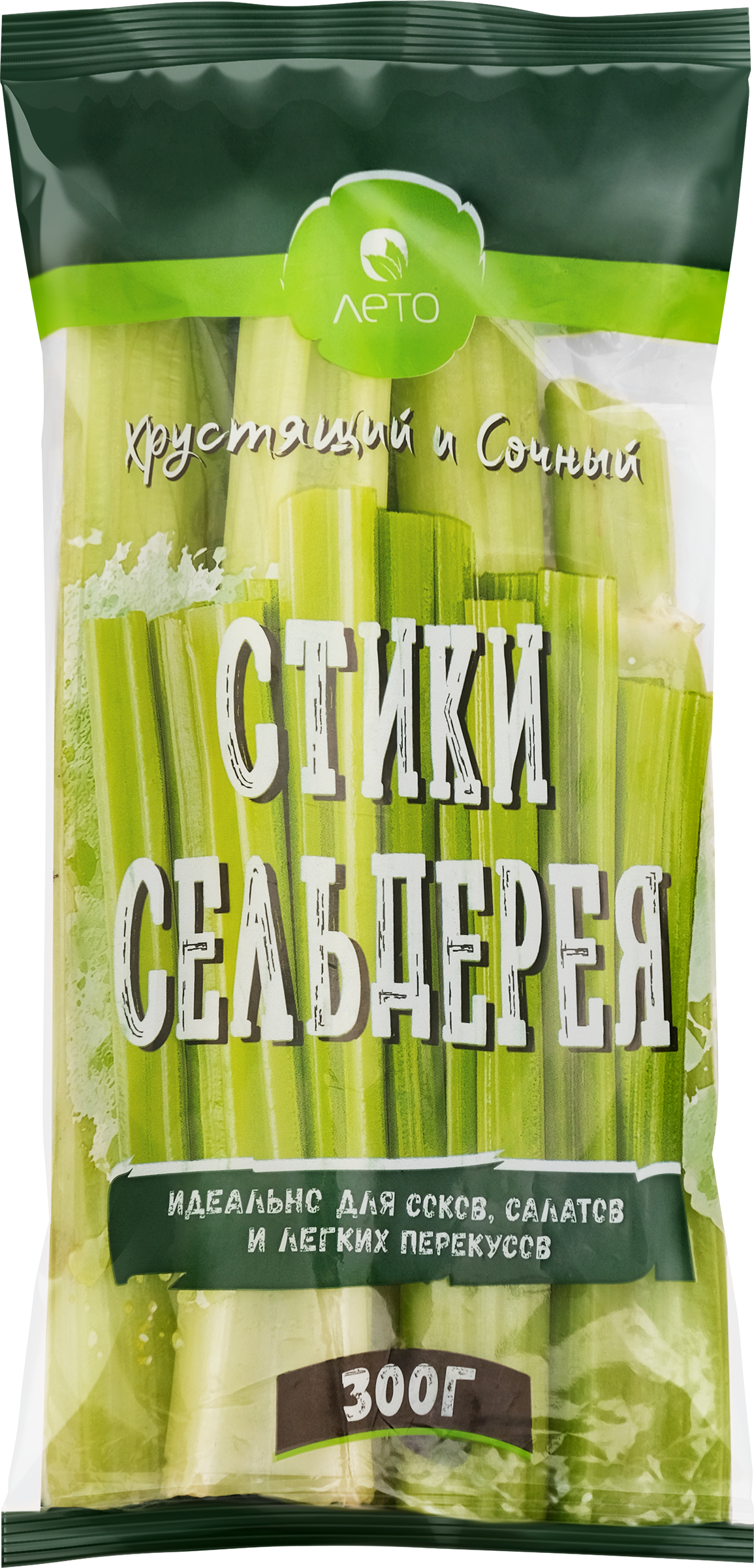 Изображение товара Сельдерей ЛЕТО стики 300г - полезный и вкусный продукт для диетического питания