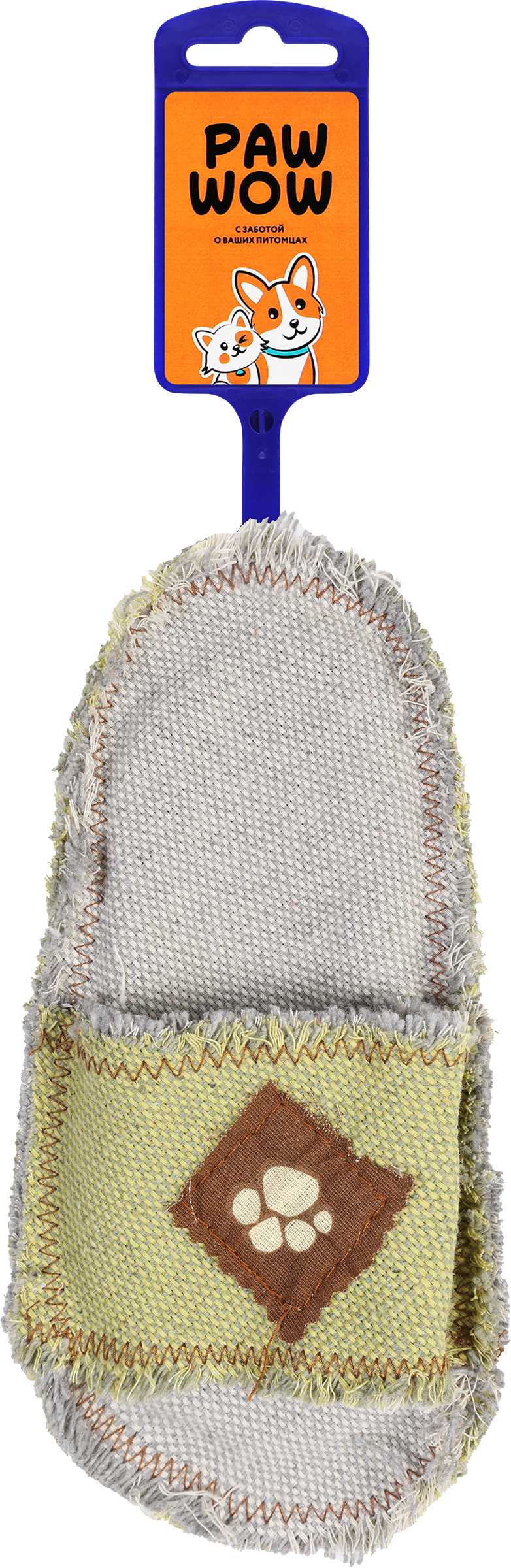 Изображение товара Игрушка для собак PAW WOW Тапок 24см яркая и долговечная