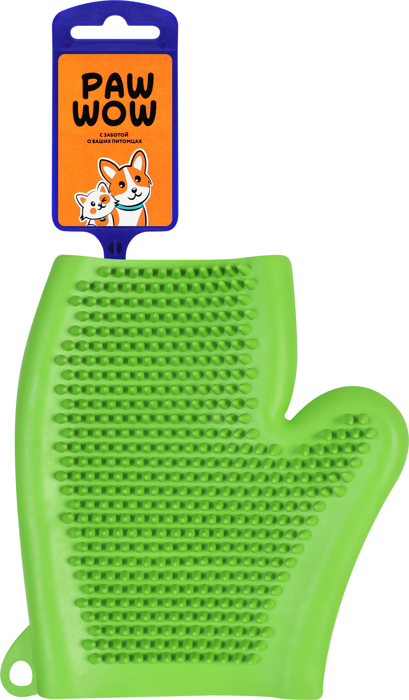 Изображение товара Щетка для вычесывания PAW WOW Рукавица для собак и кошек мягкая уход