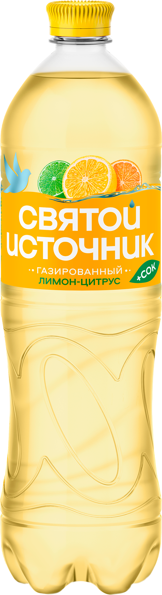 Изображение товара Газированный напиток Вода и сок со вкусом цитруса 1л СВЯТОЙ ИСТОЧНИК