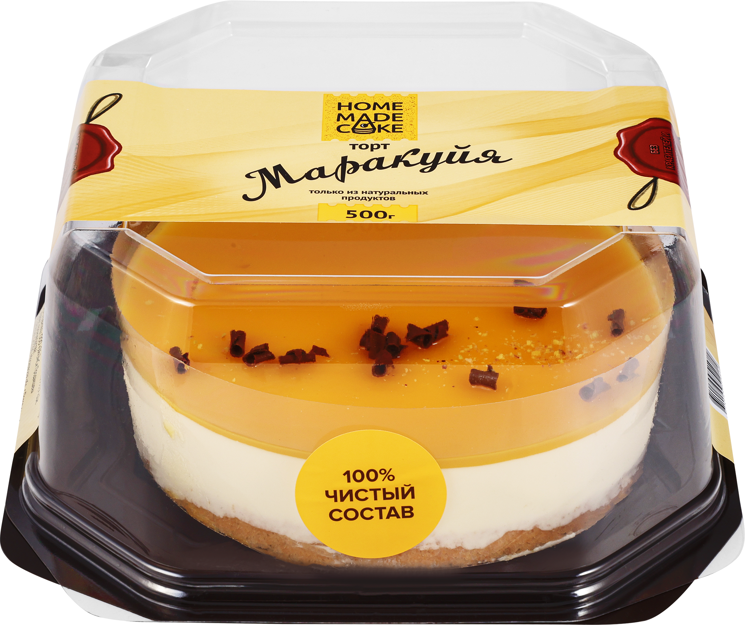 Изображение товара Торт HOME MADE CAKE Маракуйя 500г сливочный десерт к празднику и ужину