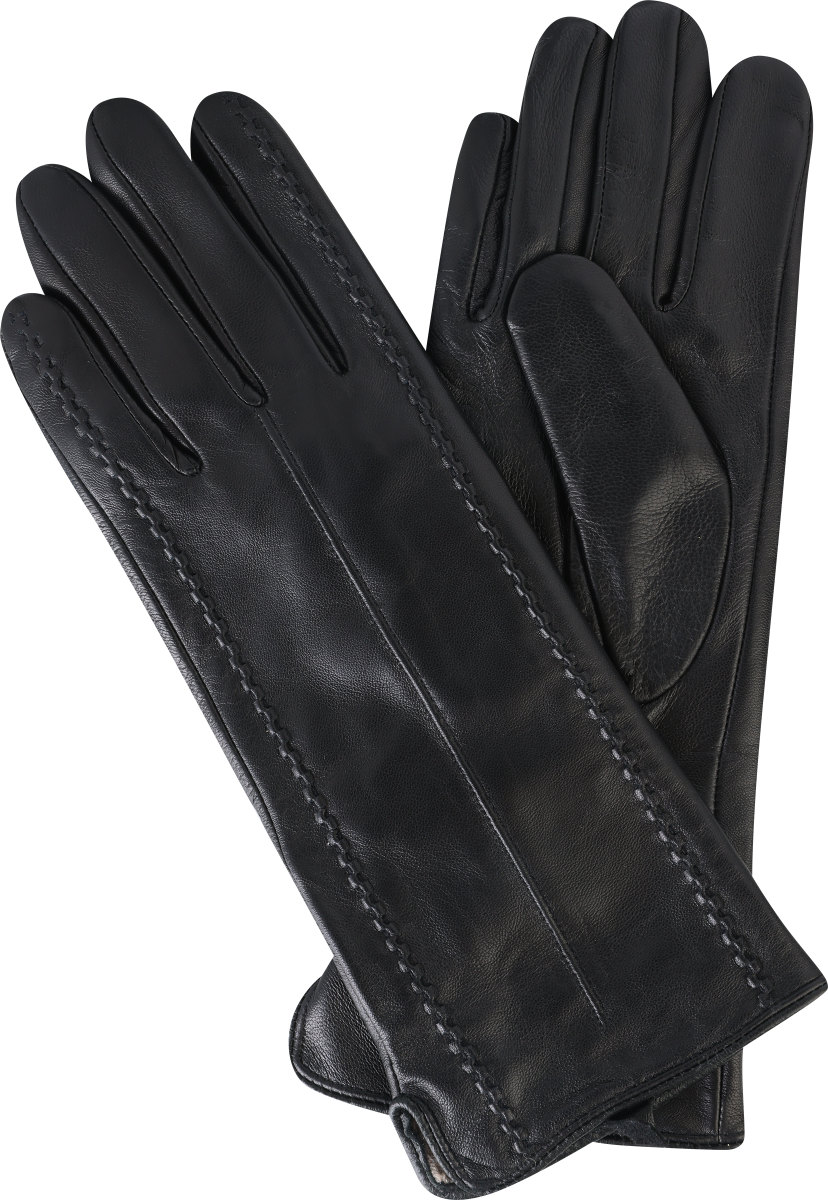 Изображение товара Перчатки женские INWIN черные из натуральной кожи, Арт. EHG25002