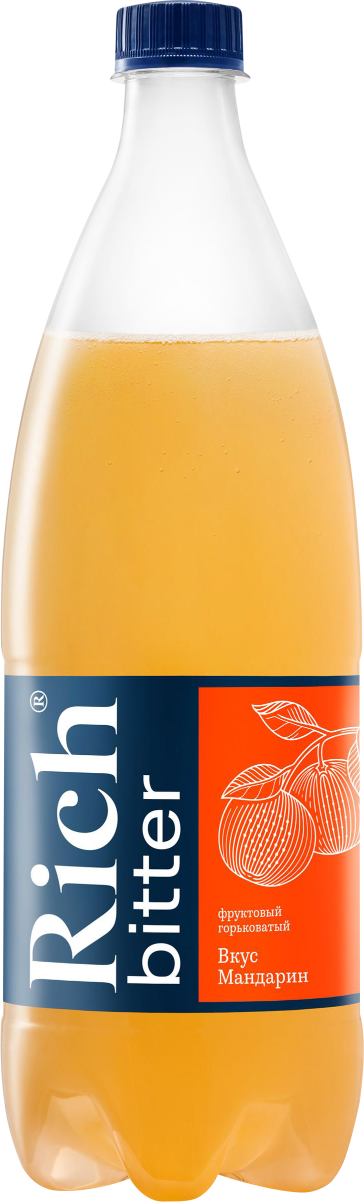 Изображение товара Напиток RICH Биттер Мандарин 1л - газированный тоник с ароматом мандарина